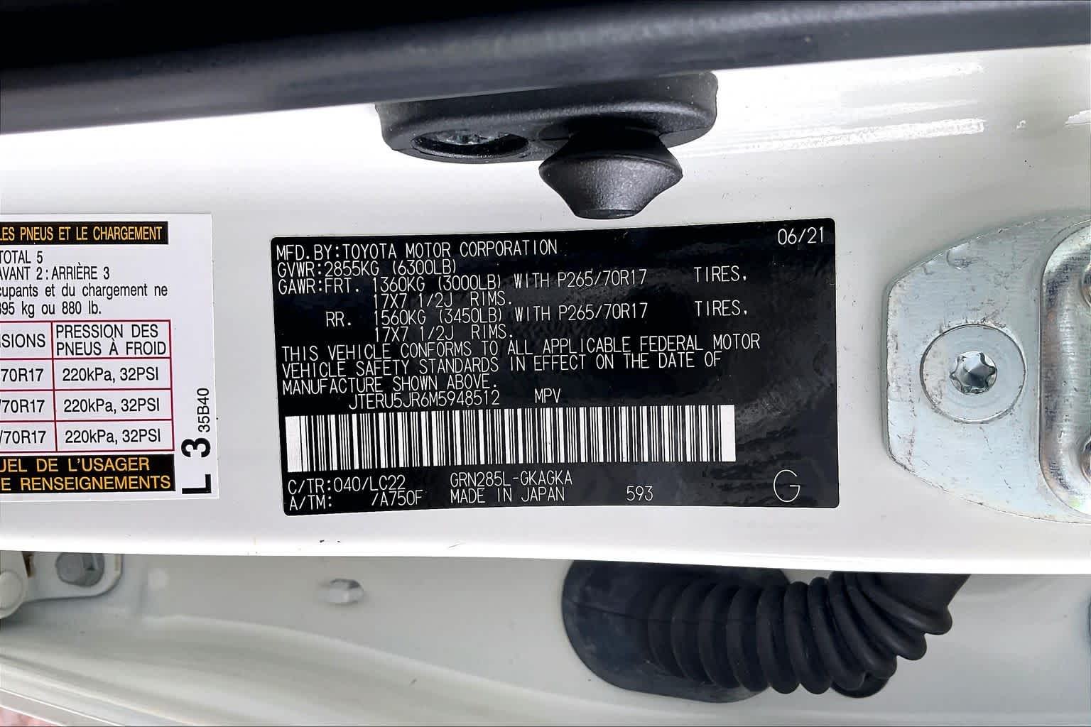 2021 Toyota 4Runner TRD Off Road Premium Super White at Sterling McCall Nissan