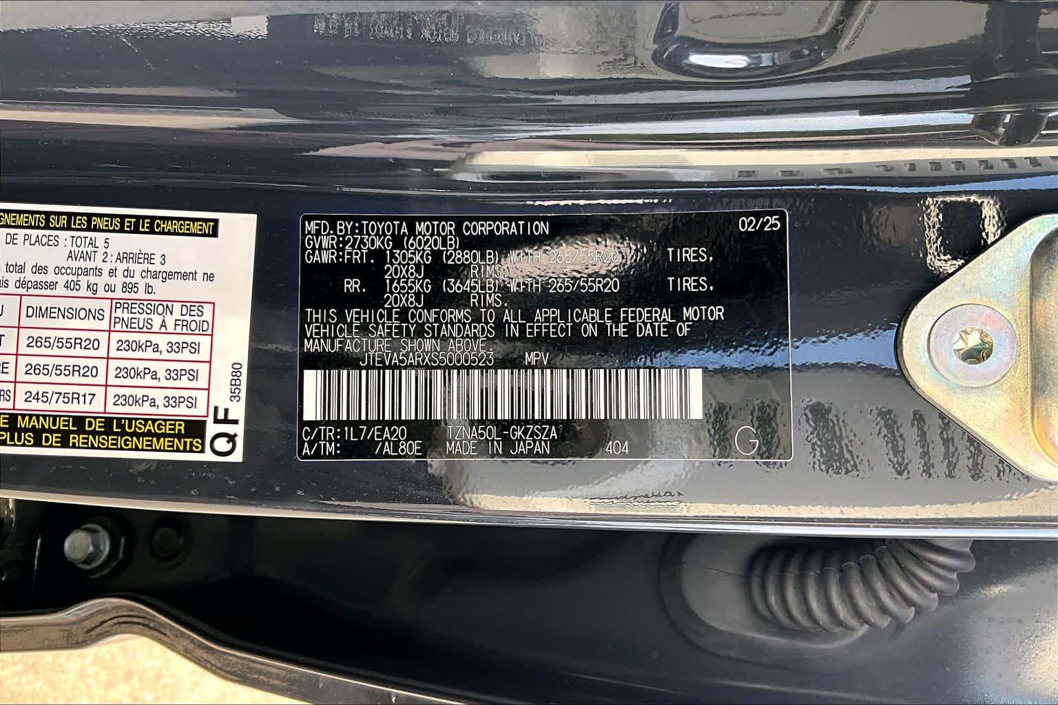 2025 Toyota 4Runner TRD Sport Underground at Group 1 Toyota Southwest