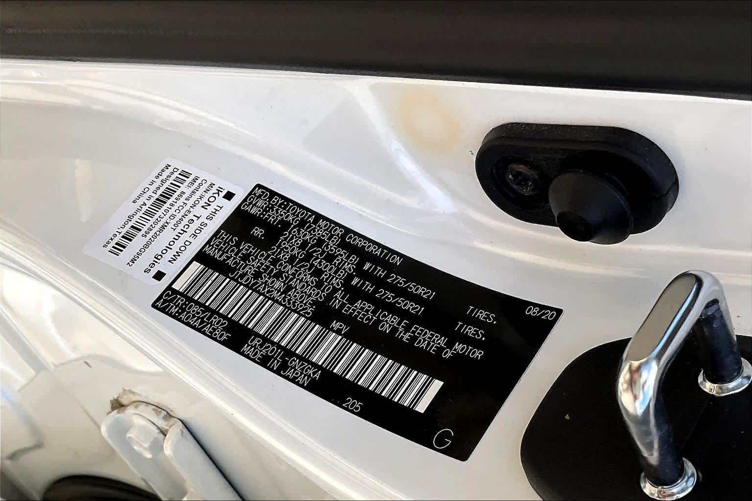 2021 Lexus LX LX 570 Eminent White Pearl at Sterling McCall Lexus of Clear Lake