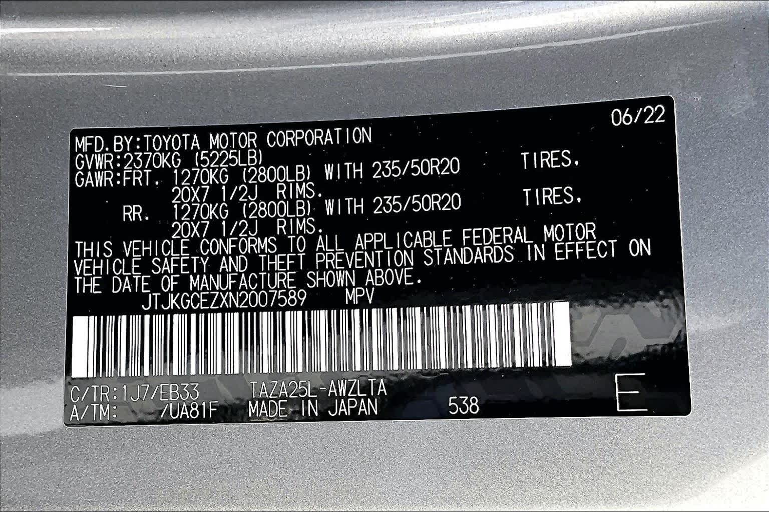 2022 Lexus NX F SPORT Handling  Atomic Silver at Lexus Southwest Houston