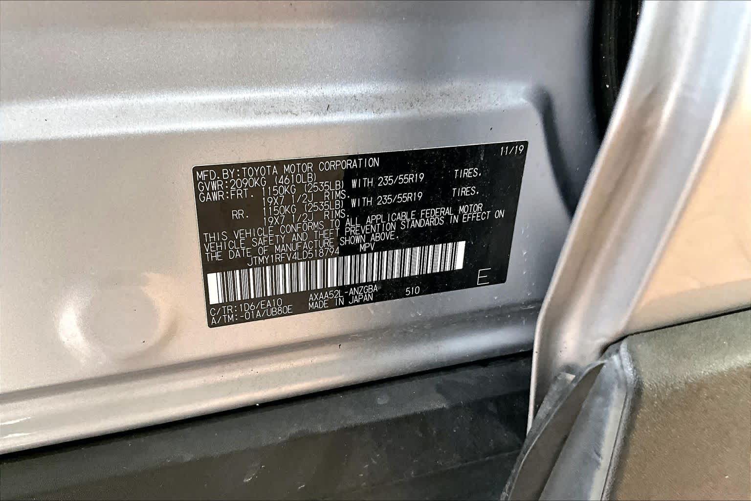 2020 Toyota RAV4 Limited Silver Sky Metallic at Tomball Ford