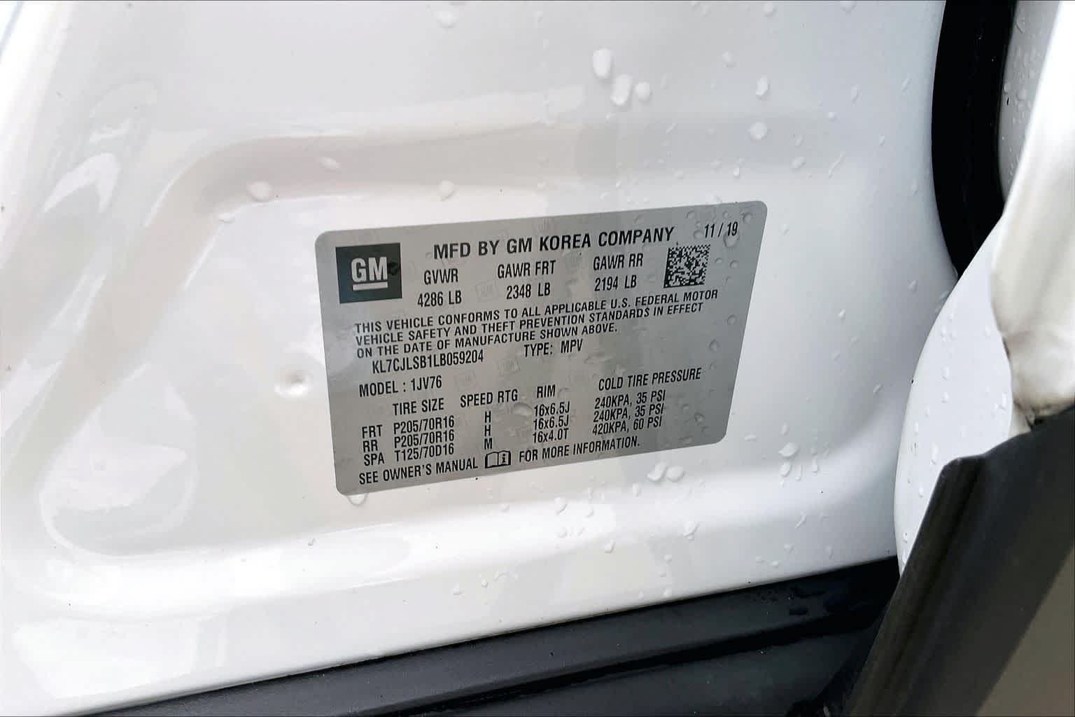 2020 Chevrolet Trax LT Summit White at AutoNation USA Katy