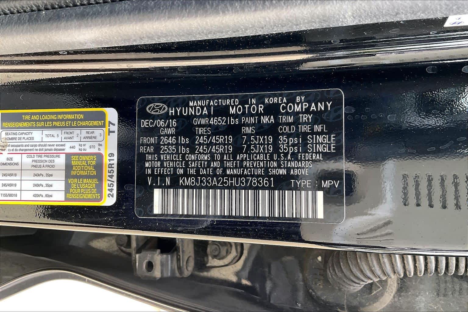 2017 Hyundai Tucson Sport Black Noir Pearl at AutoNation USA Houston