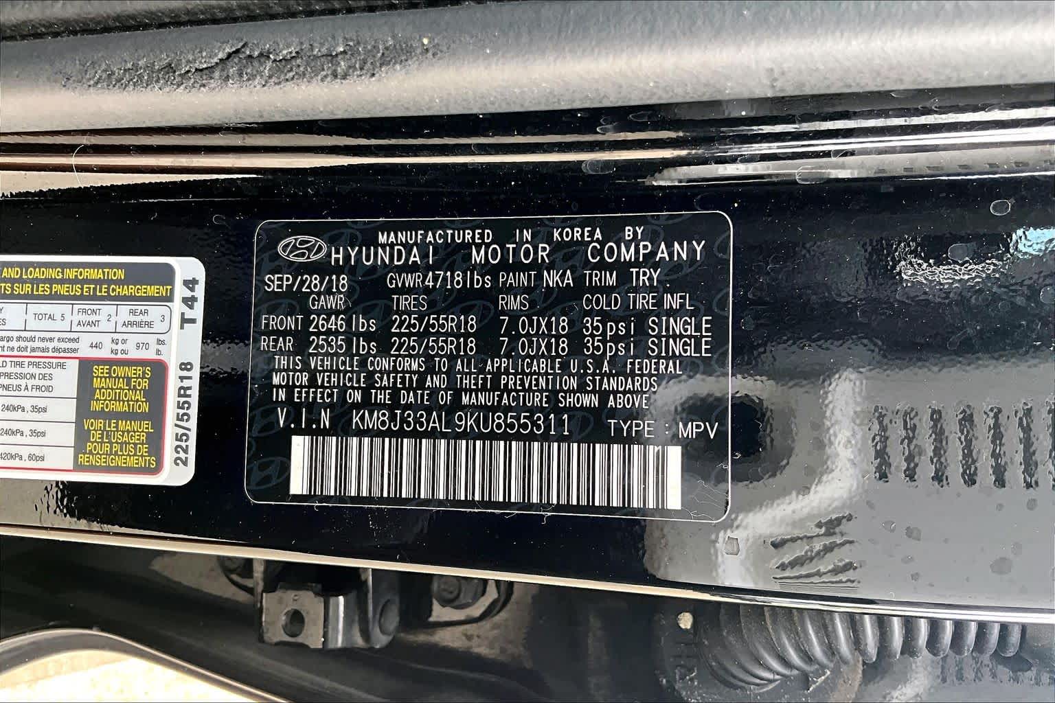 2019 Hyundai Tucson Limited Black Noir Pearl at HGreg Houston
