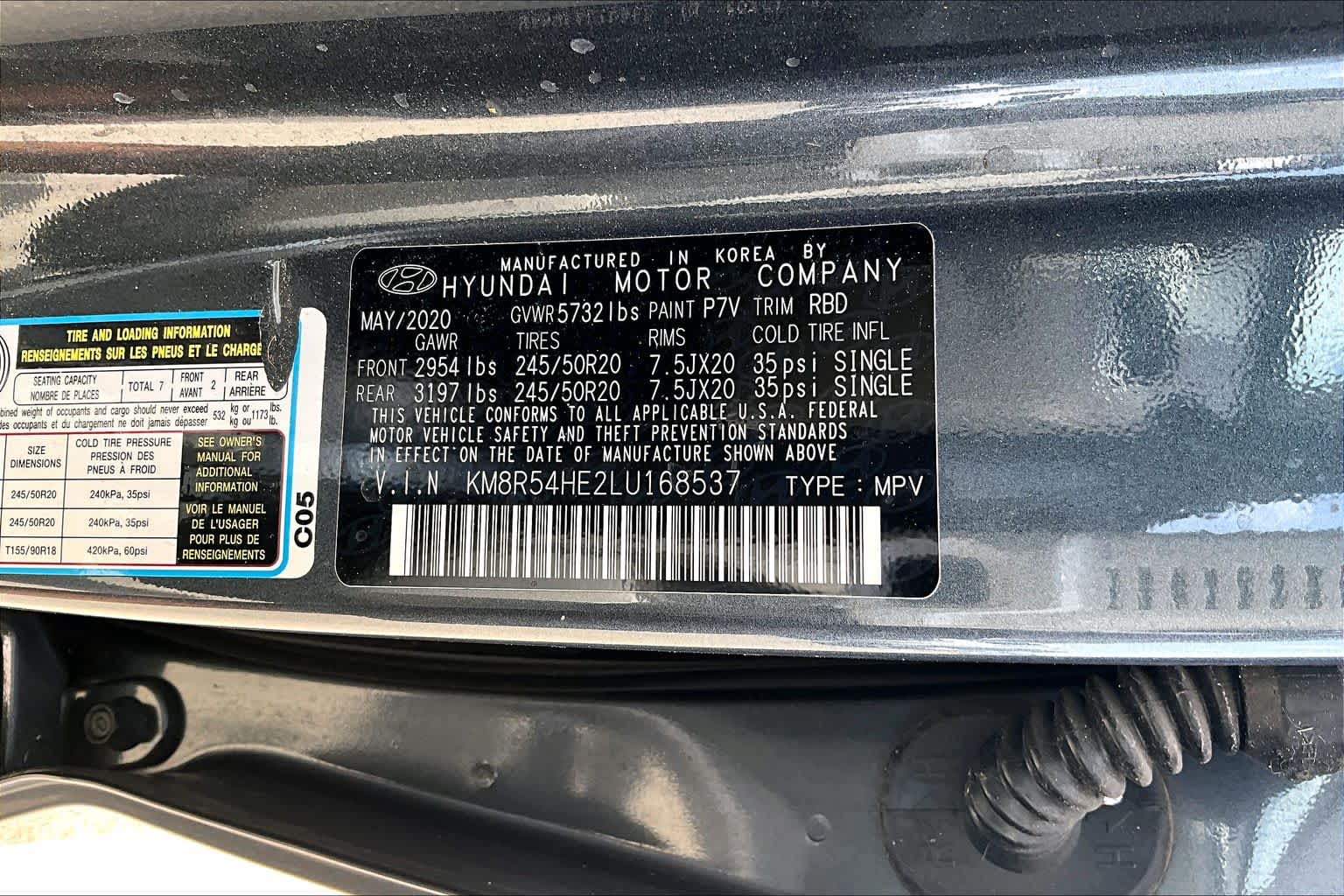 2020 Hyundai Palisade Limited Steel Graphite at Group 1 GMC Buick South
