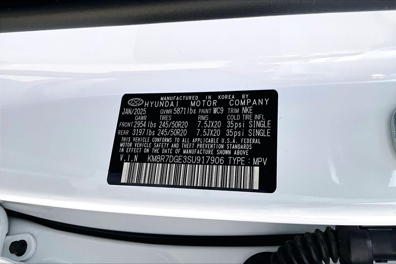 2025 Hyundai Palisade Calligraphy Night Edition Hyper White at Mercedes-Benz of Houston North