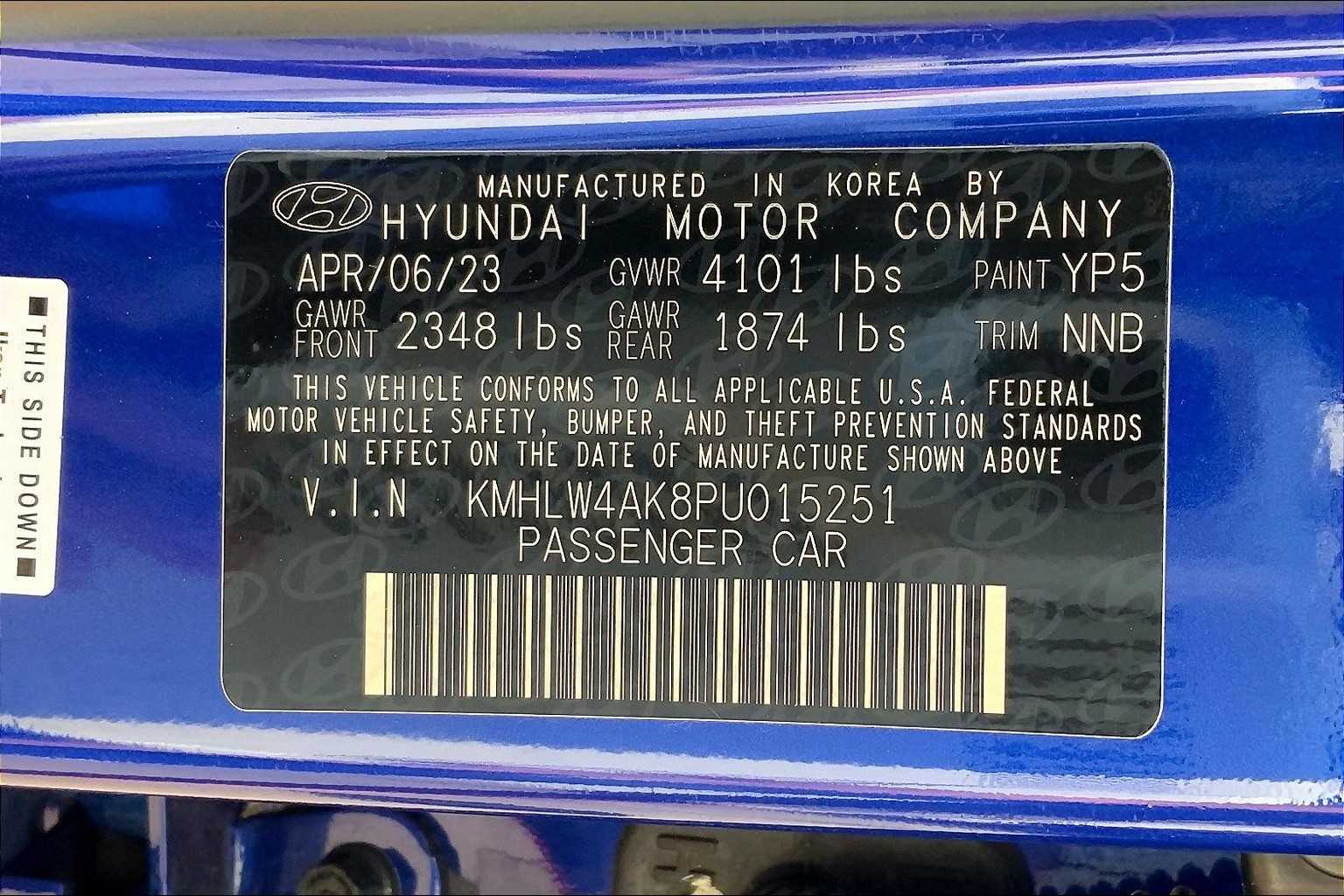 2023 Hyundai Elantra N  Intense Blue at Texan GMC Buick