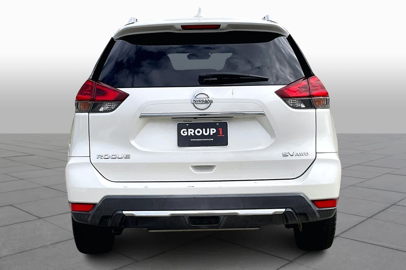 2018 Nissan Rogue SV Pearl White at Mercedes-Benz of Houston North