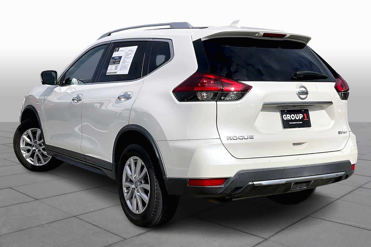 2018 Nissan Rogue SV Pearl White at Mercedes-Benz of Houston North