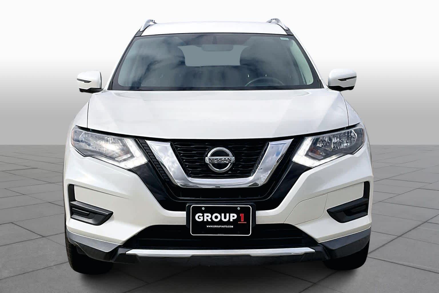 2018 Nissan Rogue SV Pearl White at Mercedes-Benz of Houston North