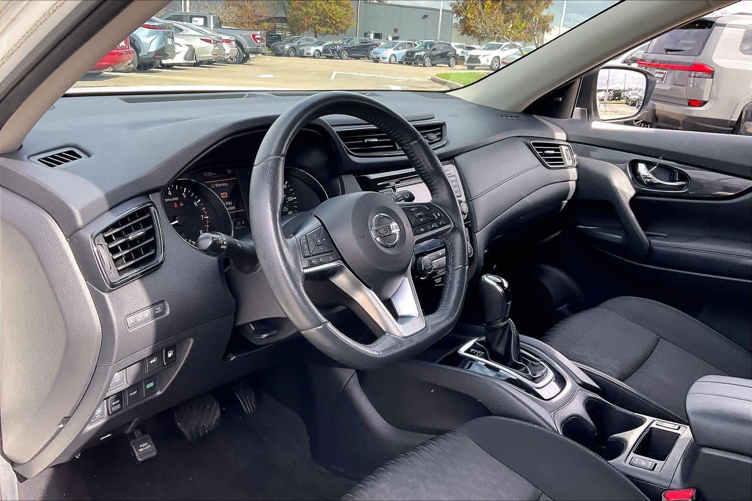 2018 Nissan Rogue SV Pearl White at Mercedes-Benz of Houston North