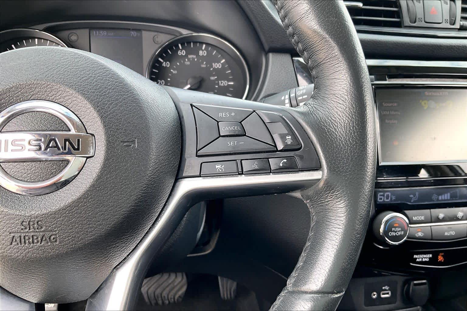 2018 Nissan Rogue SV Pearl White at Mercedes-Benz of Houston North