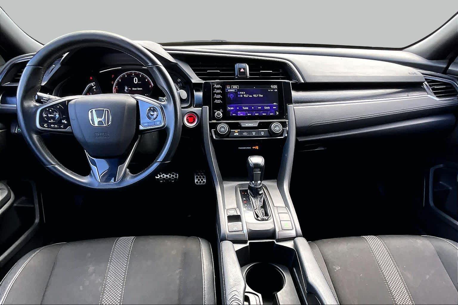 2021 Honda Civic Hatchback Sport Platinum White Pearl at Group 1 Toyota Southwest
