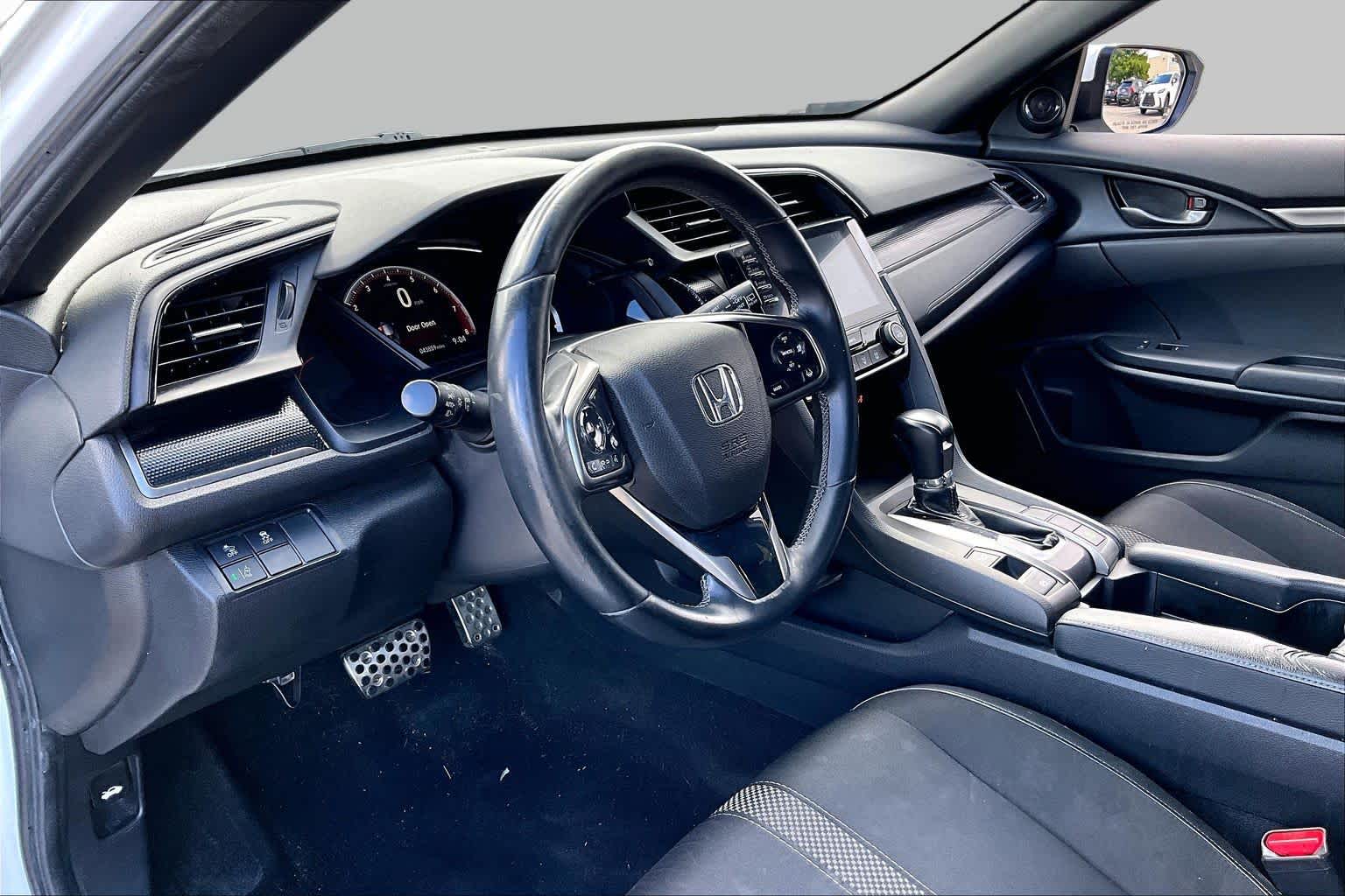 2021 Honda Civic Hatchback Sport Platinum White Pearl at Group 1 Toyota Southwest