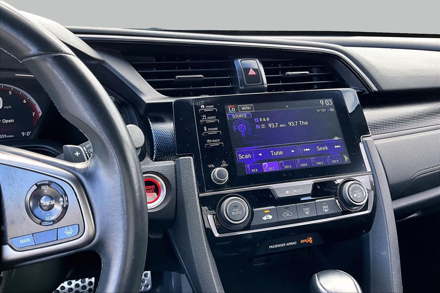 2021 Honda Civic Hatchback Sport Platinum White Pearl at Group 1 Toyota Southwest