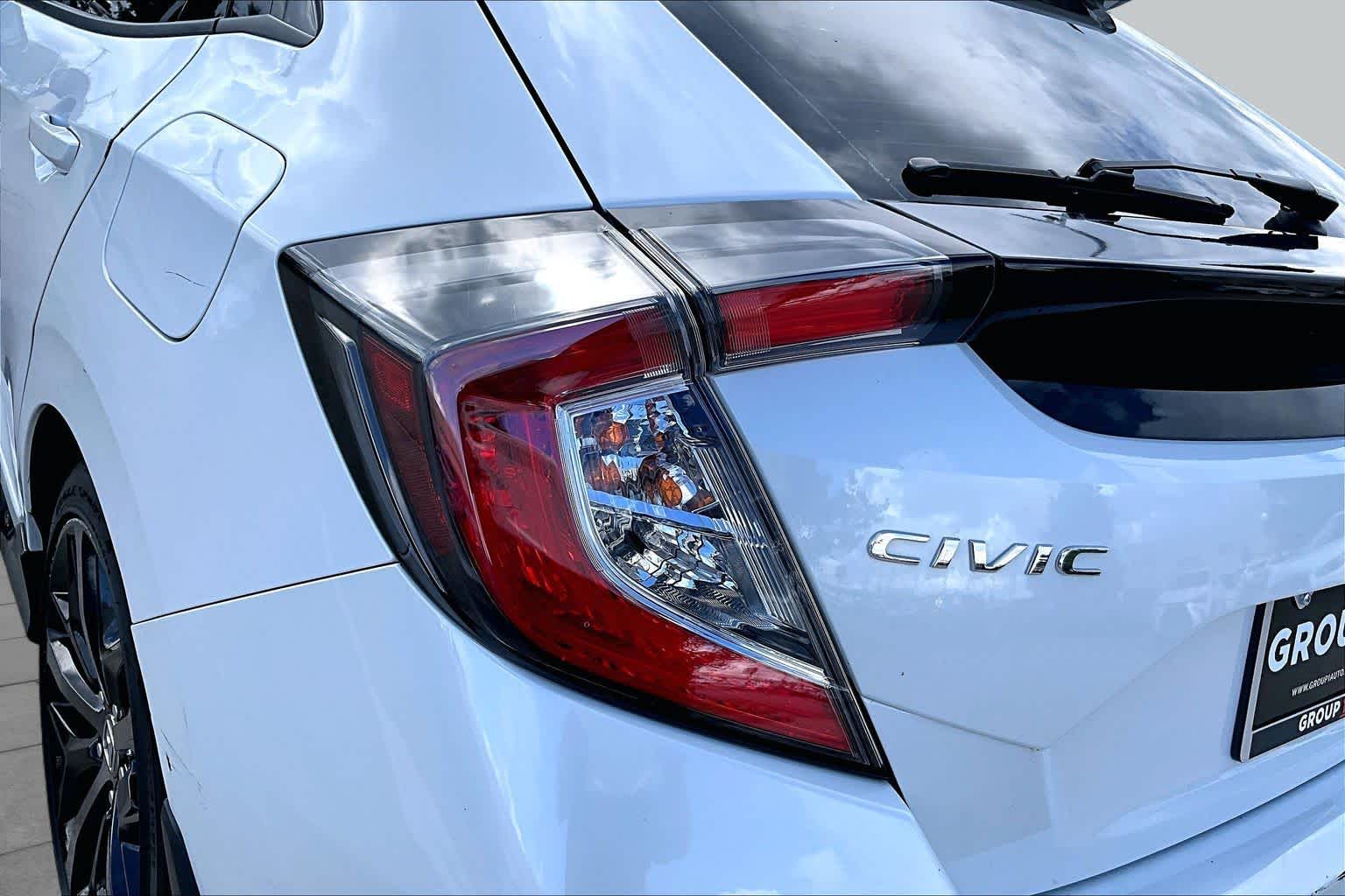 2021 Honda Civic Hatchback Sport Platinum White Pearl at Group 1 Toyota Southwest
