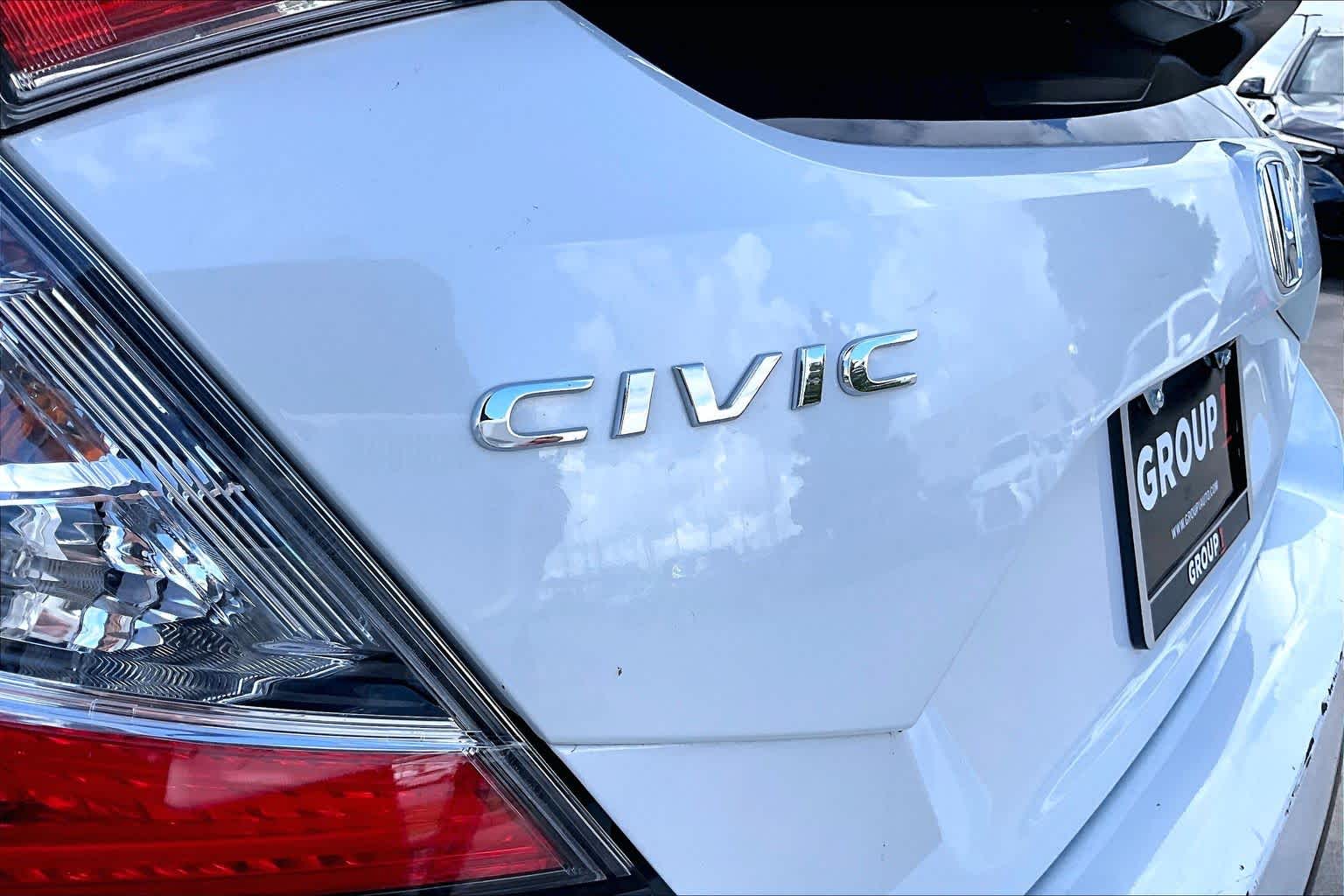 2021 Honda Civic Hatchback Sport Platinum White Pearl at Group 1 Toyota Southwest