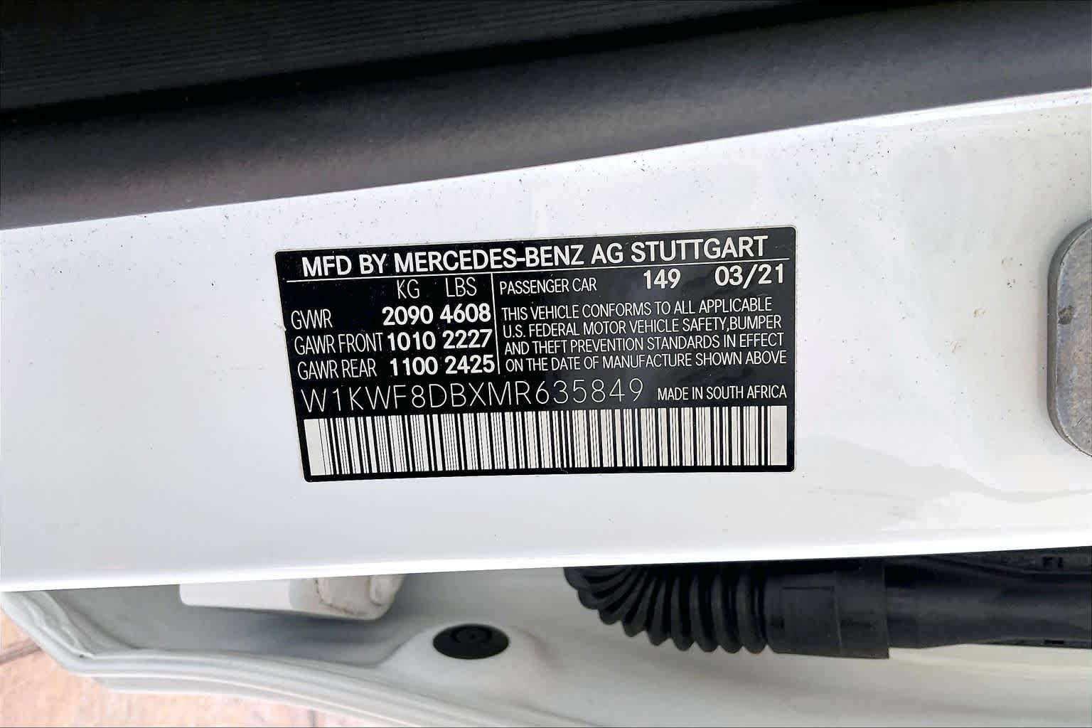 2021 Mercedes-Benz C 300 C 300 Polar White at Westside Kia