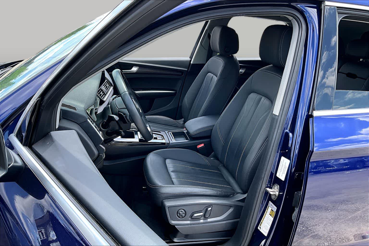2021 Audi Q5 Premium Navarra Blue Metallic at Baytown Ford