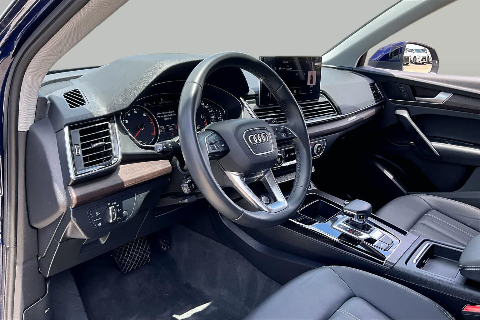 2021 Audi Q5 Premium Navarra Blue Metallic at Baytown Ford