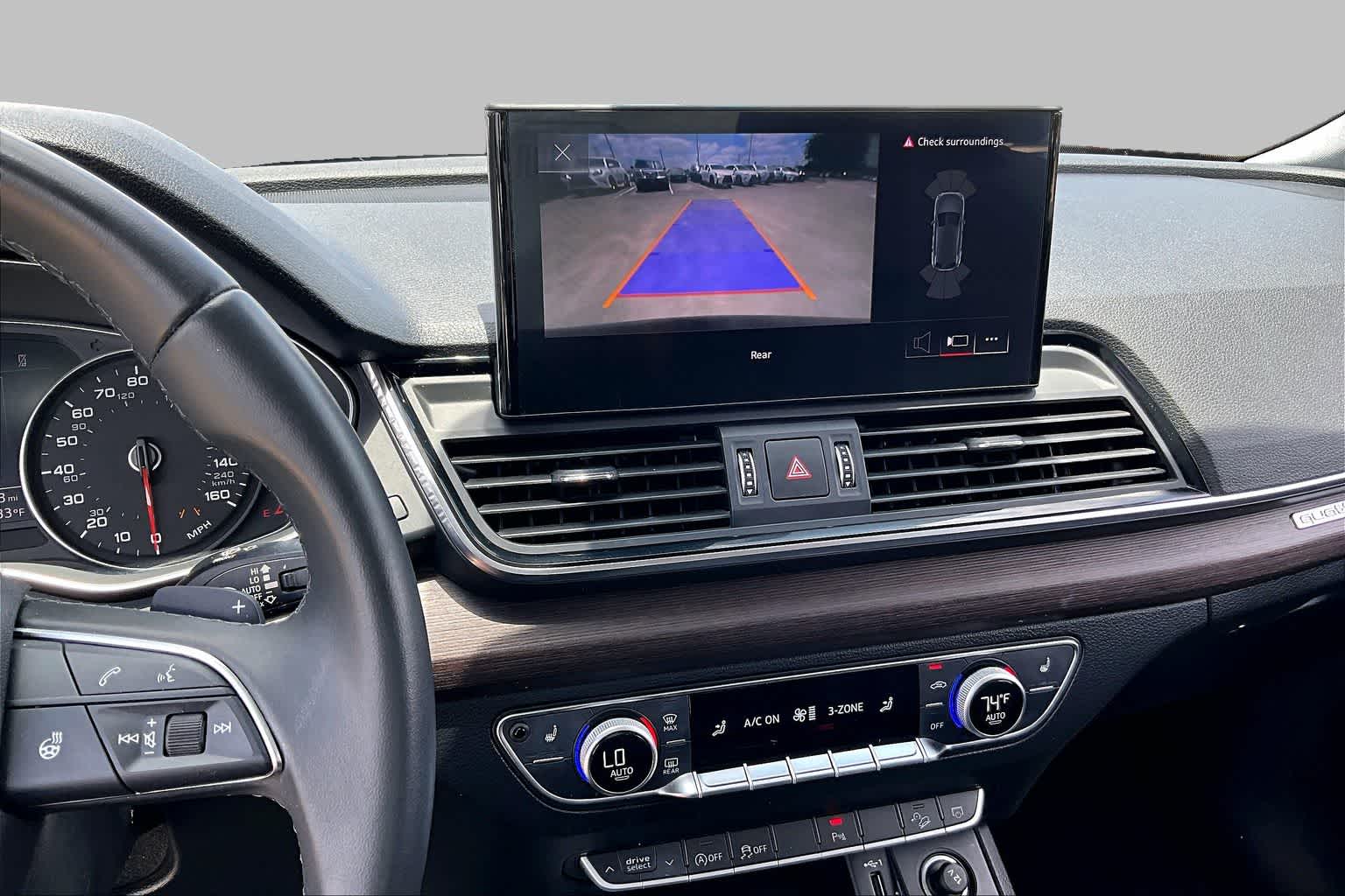 2021 Audi Q5 Premium Navarra Blue Metallic at Baytown Ford