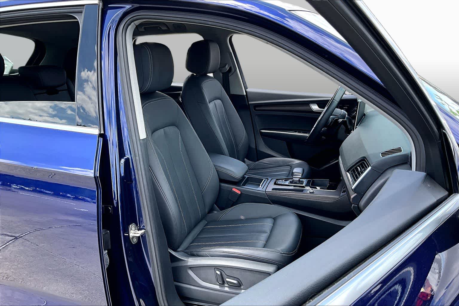 2021 Audi Q5 Premium Navarra Blue Metallic at Baytown Ford