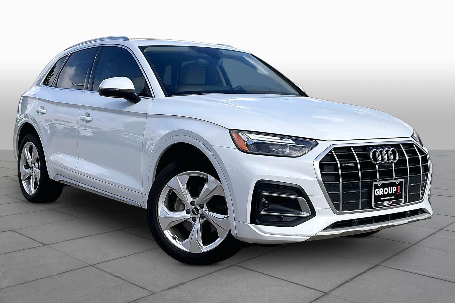 2021 Audi Q5 Premium Plus Glacier White Metallic at Lexus Southwest Houston