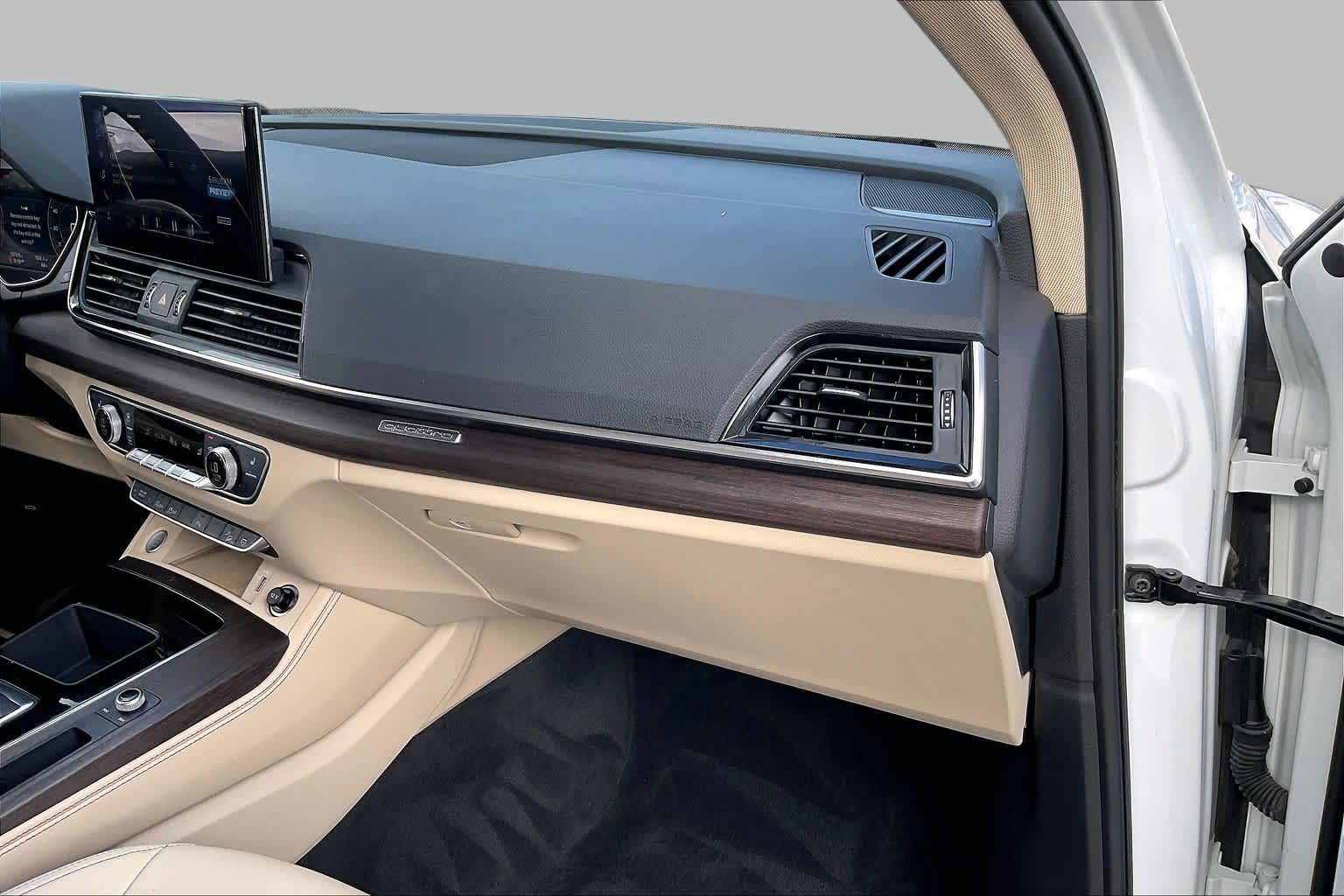2021 Audi Q5 Premium Plus Glacier White Metallic at Lexus Southwest Houston