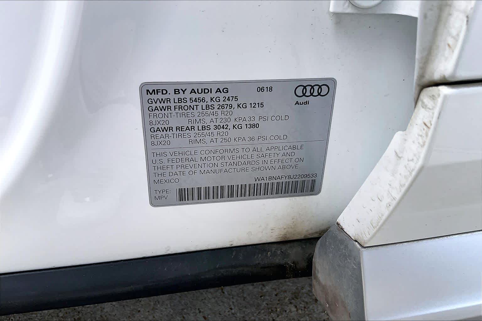2018 Audi Q5 Premium Plus Ibis White at Group 1 Toyota Southwest