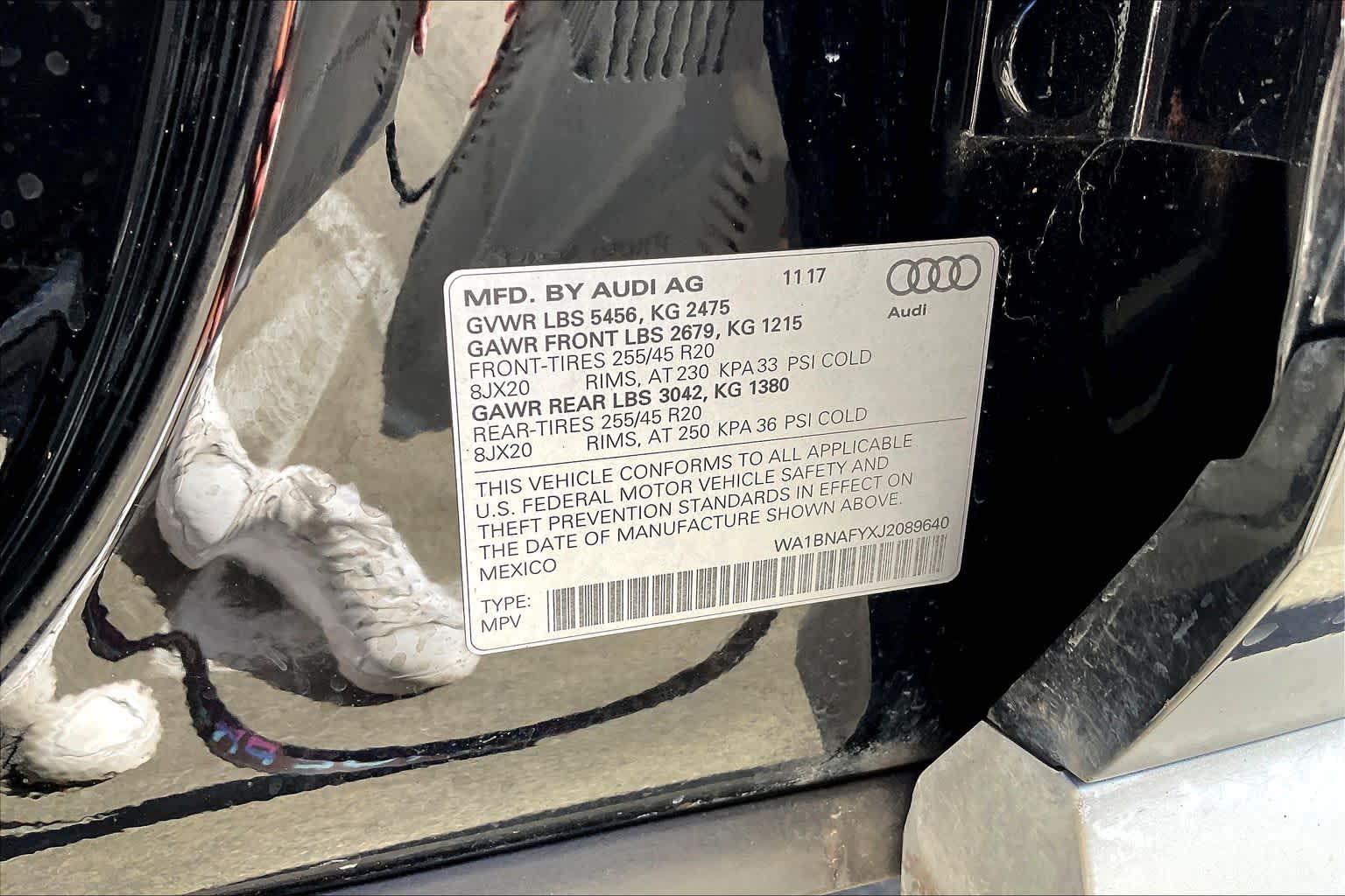 2018 Audi Q5 Premium Plus Brilliant Black at AutoNation Toyota Gulf Fwy