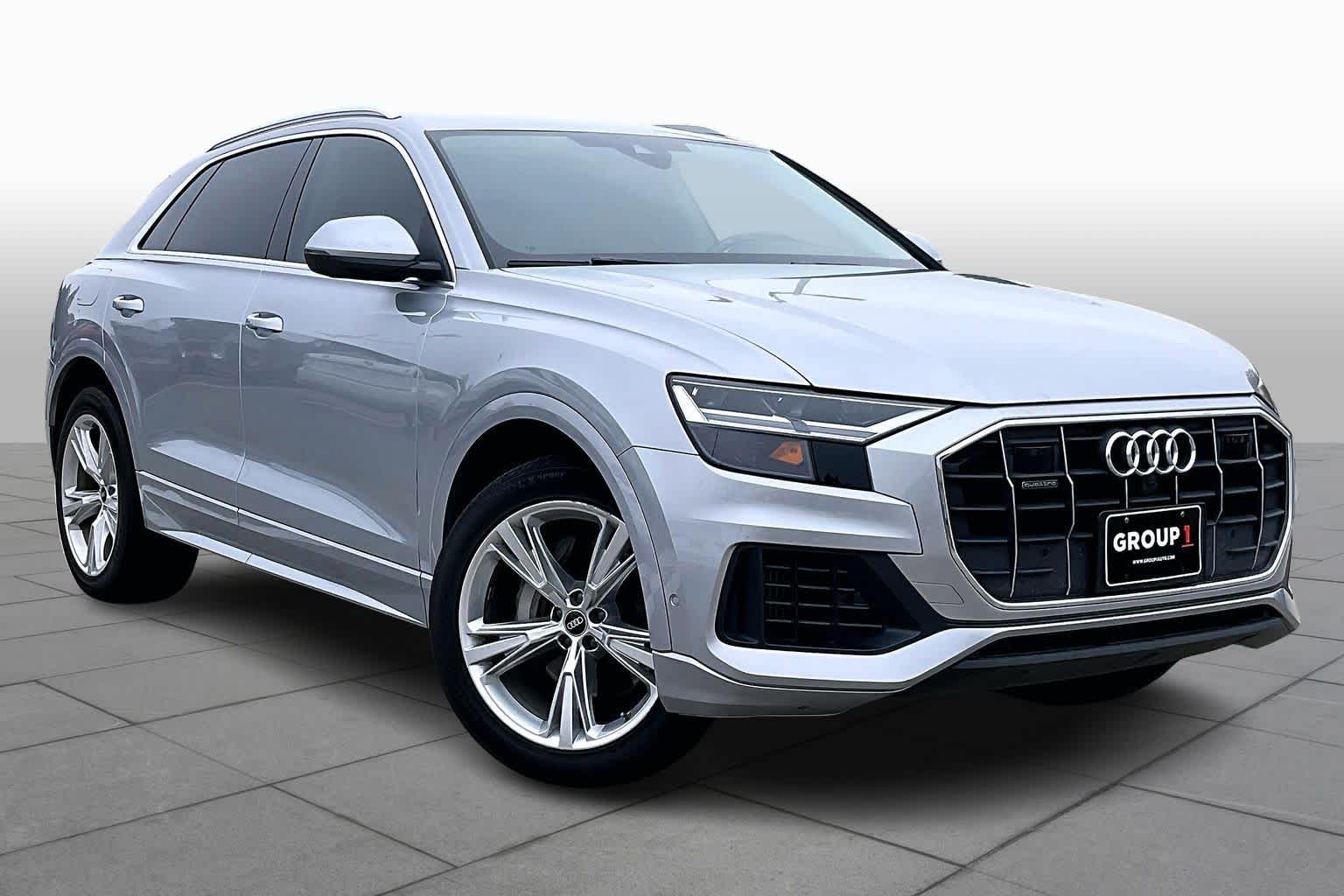 2022 Audi Q8 Premium Plus Florett Silver Metallic at BMW of West Houston