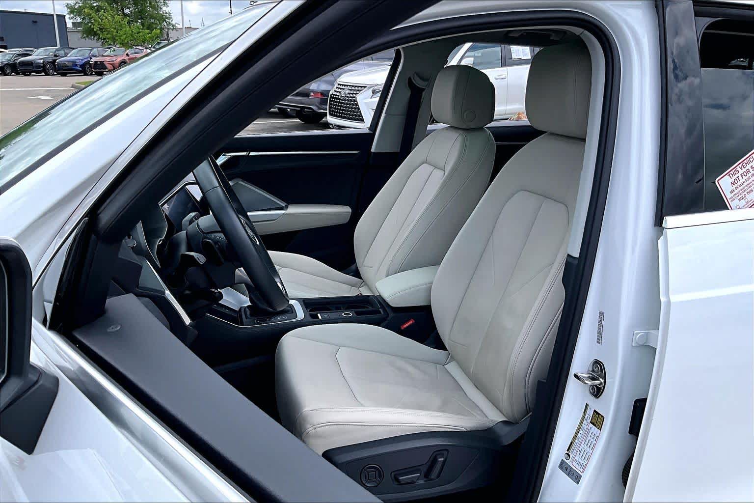 2022 Audi Q3 S line Premium Ibis White at Westside Kia