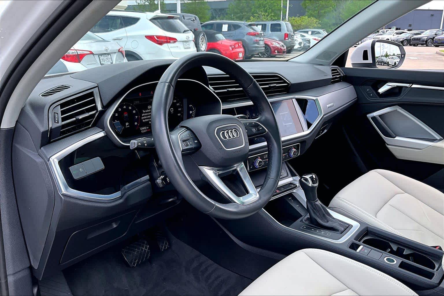 2022 Audi Q3 S line Premium Ibis White at Westside Kia