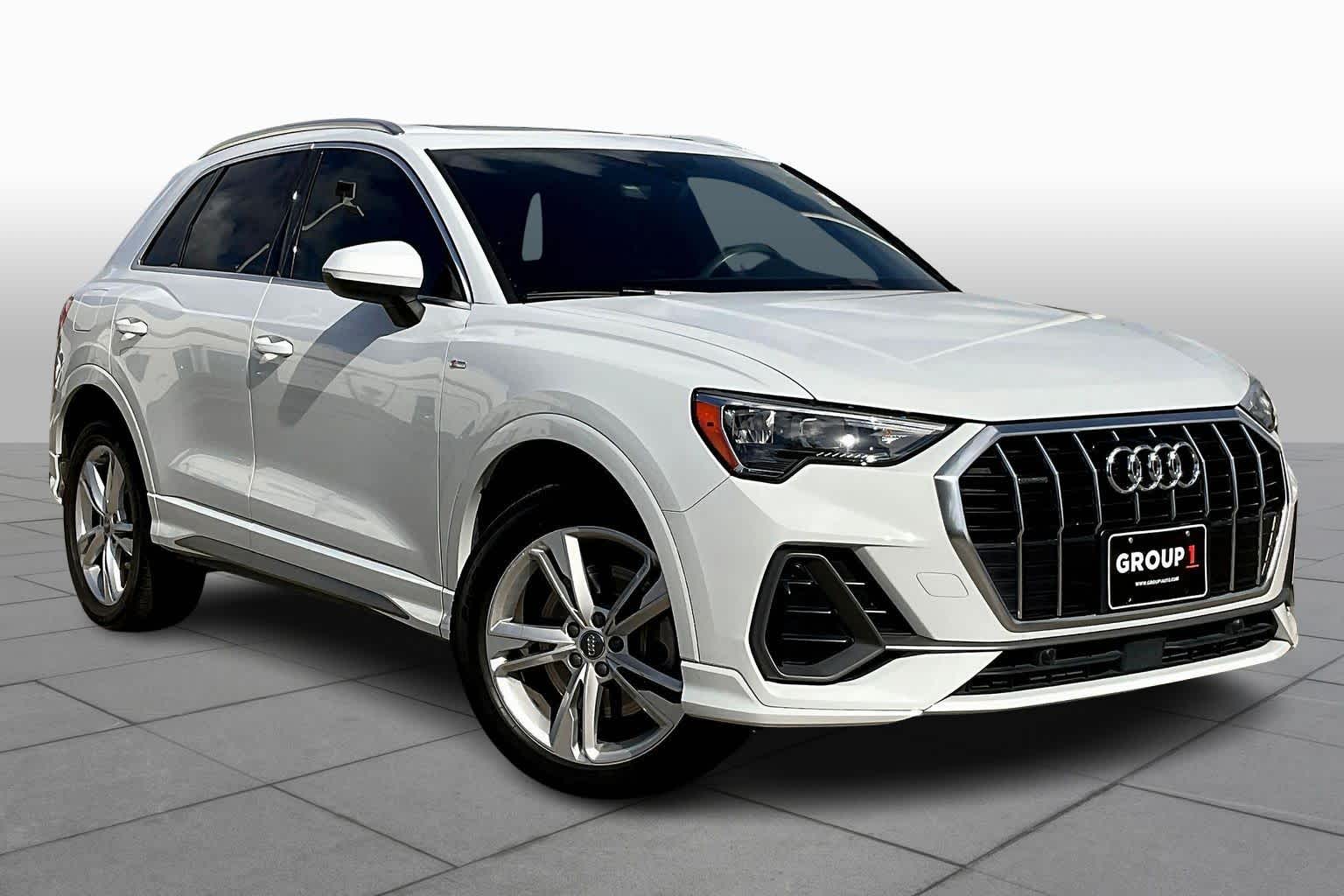 2020 Audi Q3 S line Premium Glacier White Metallic at Lexus of Clear Lake