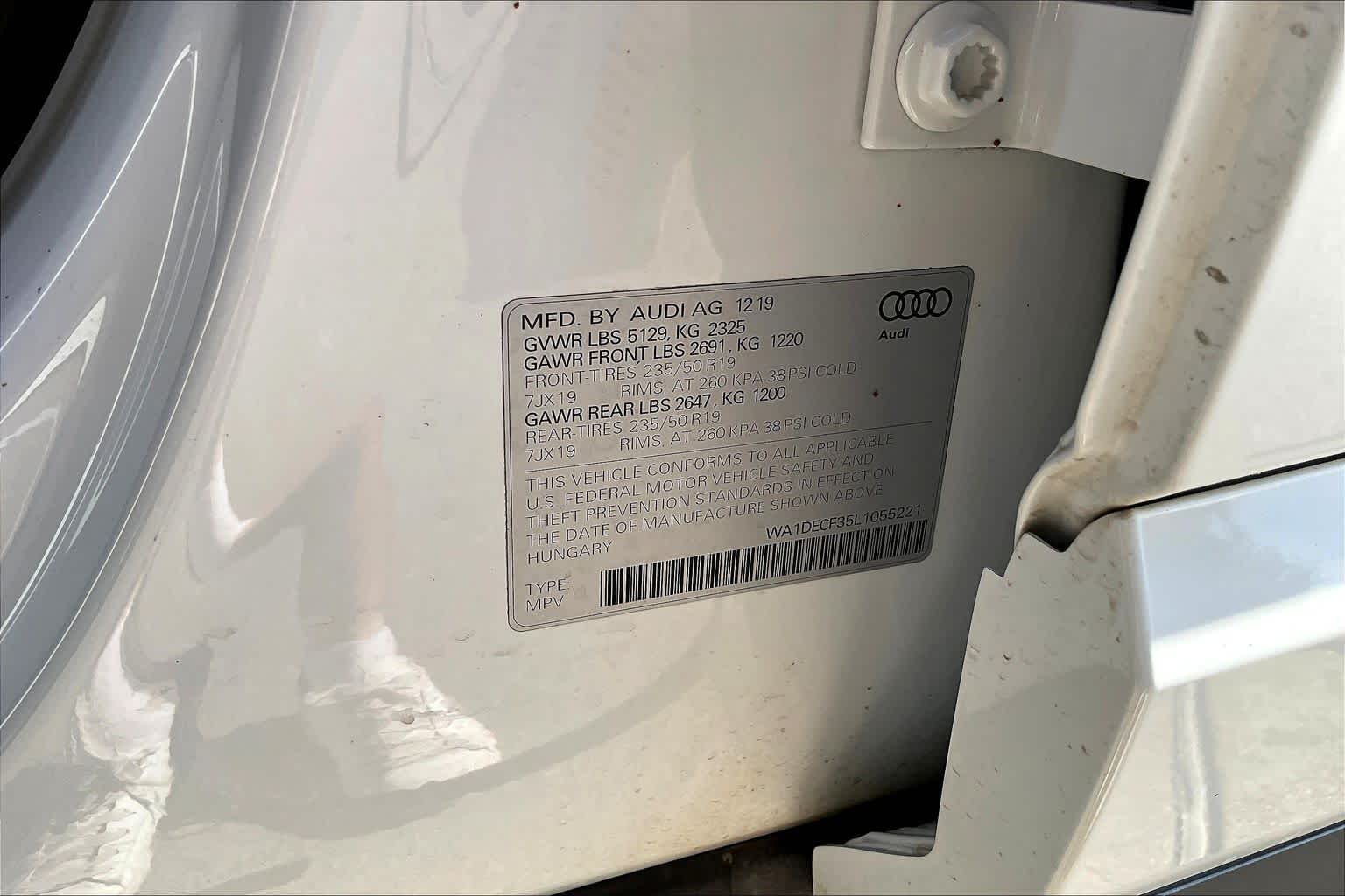 2020 Audi Q3 S line Premium Glacier White Metallic at Lexus of Clear Lake