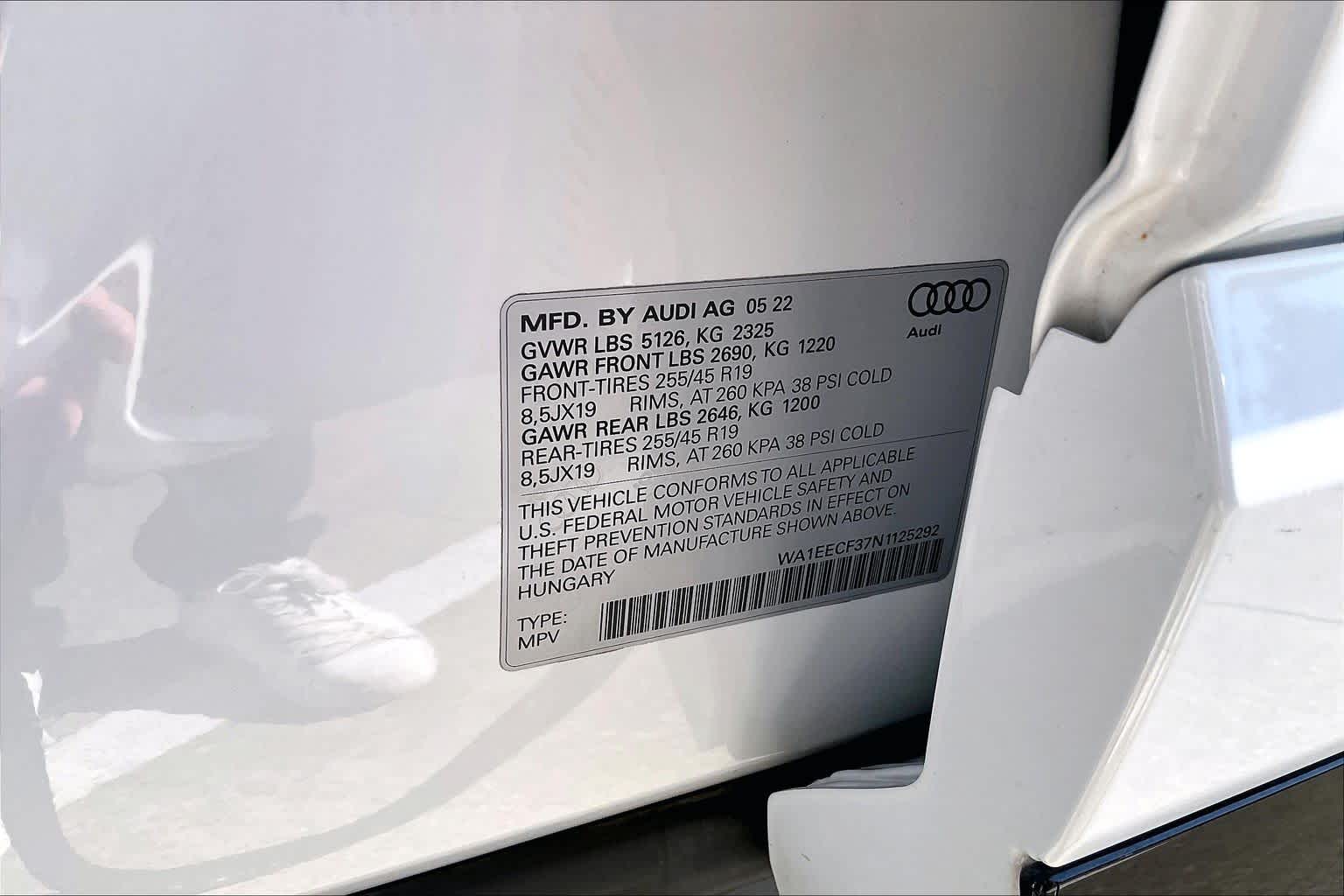 2022 Audi Q3 S line Premium Plus Glacier White Metallic at Lexus of Clear Lake