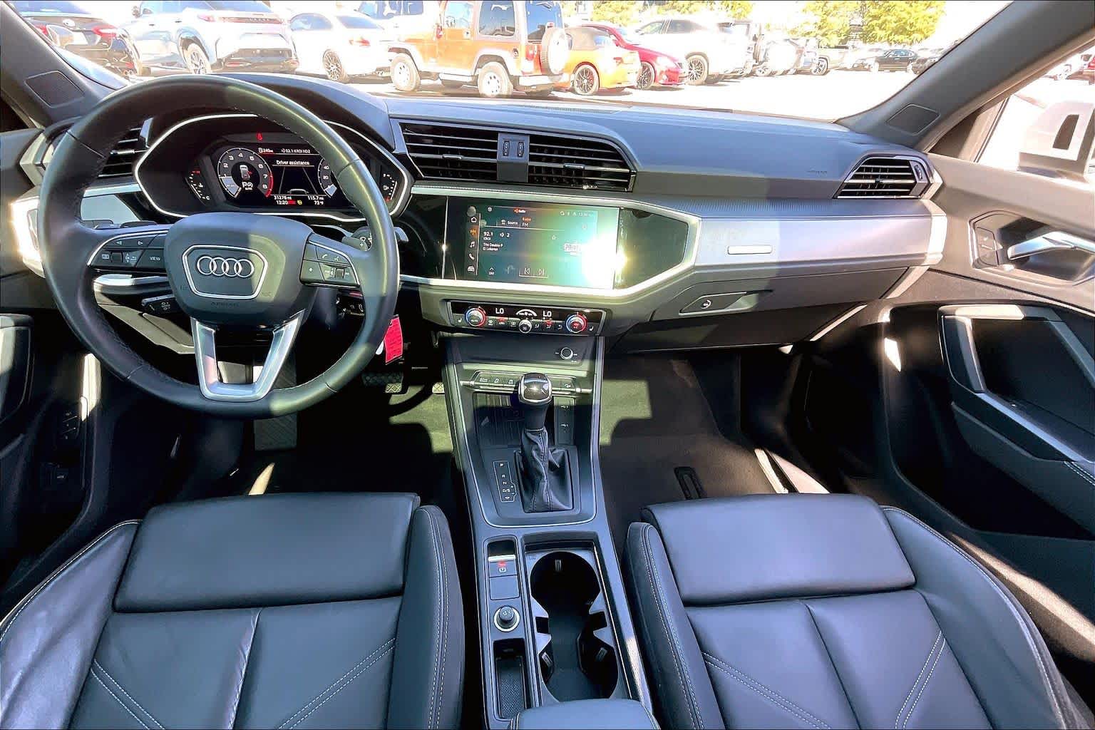 2022 Audi Q3 S line Premium Plus Glacier White Metallic at Lexus of Clear Lake