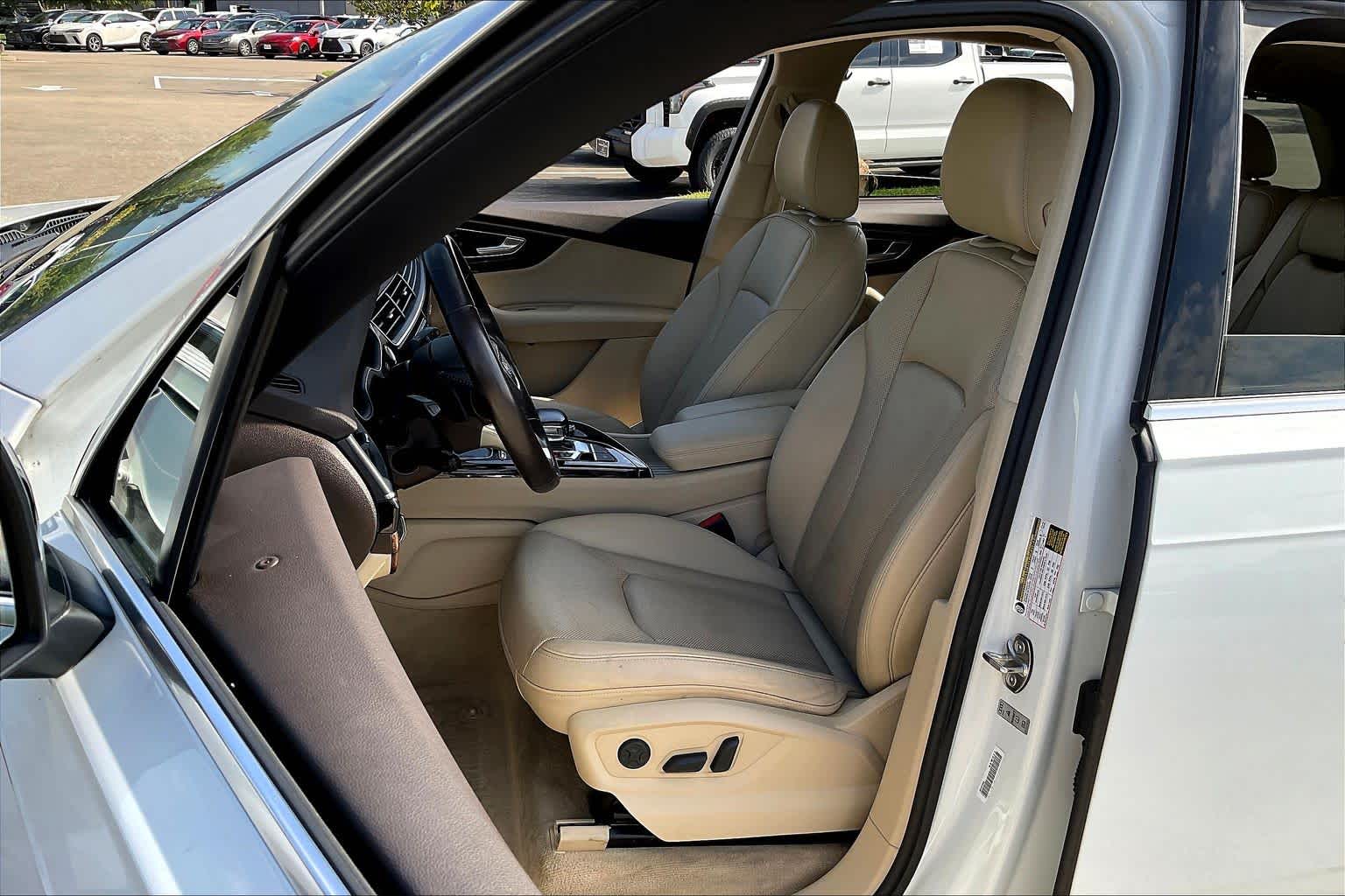 2018 Audi Q7 Premium Plus Glacier White Metallic at AutoNation Chrysler Jeep Dodge Ram Spring