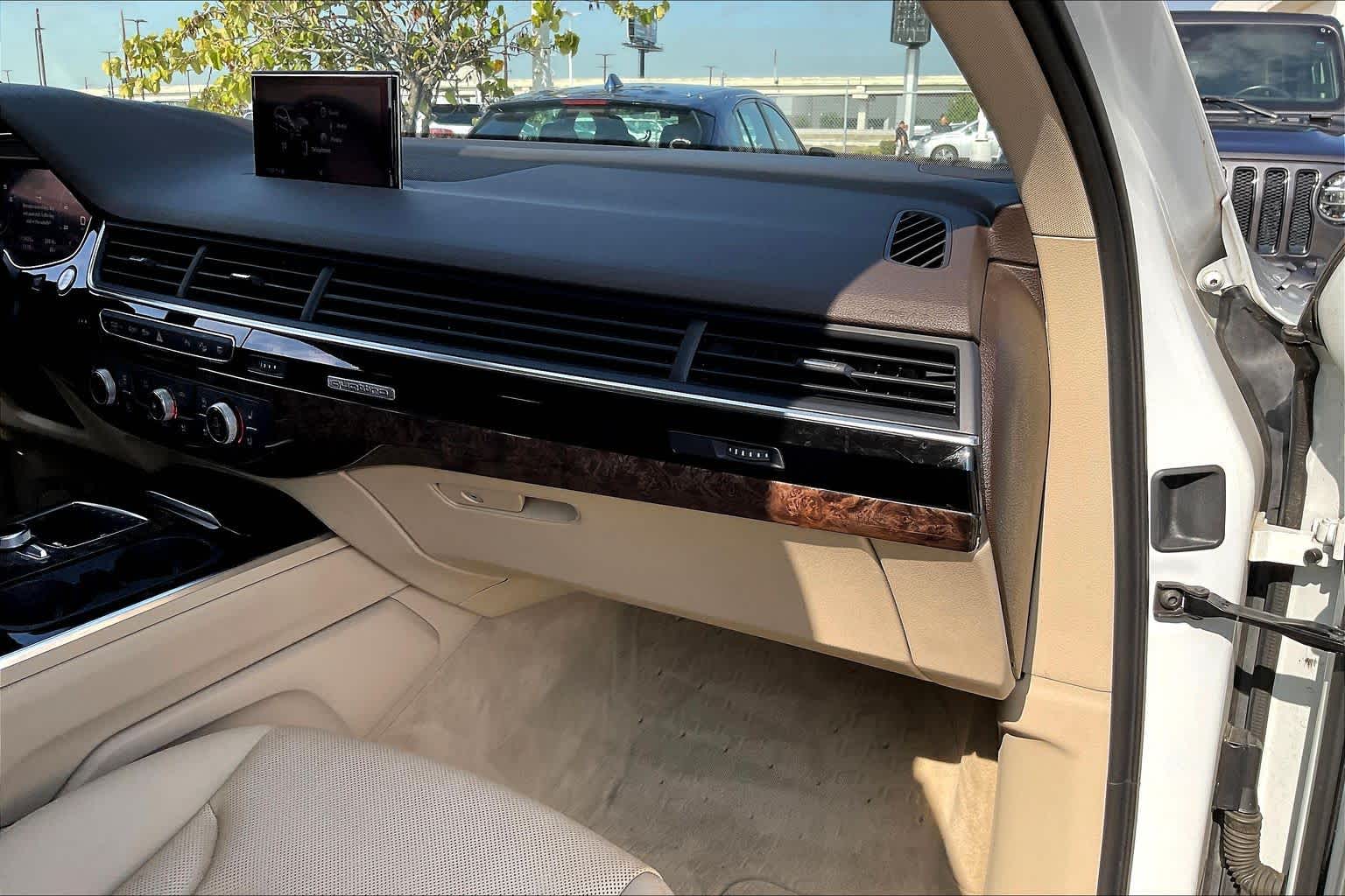 2018 Audi Q7 Premium Plus Glacier White Metallic at AutoNation Chrysler Jeep Dodge Ram Spring