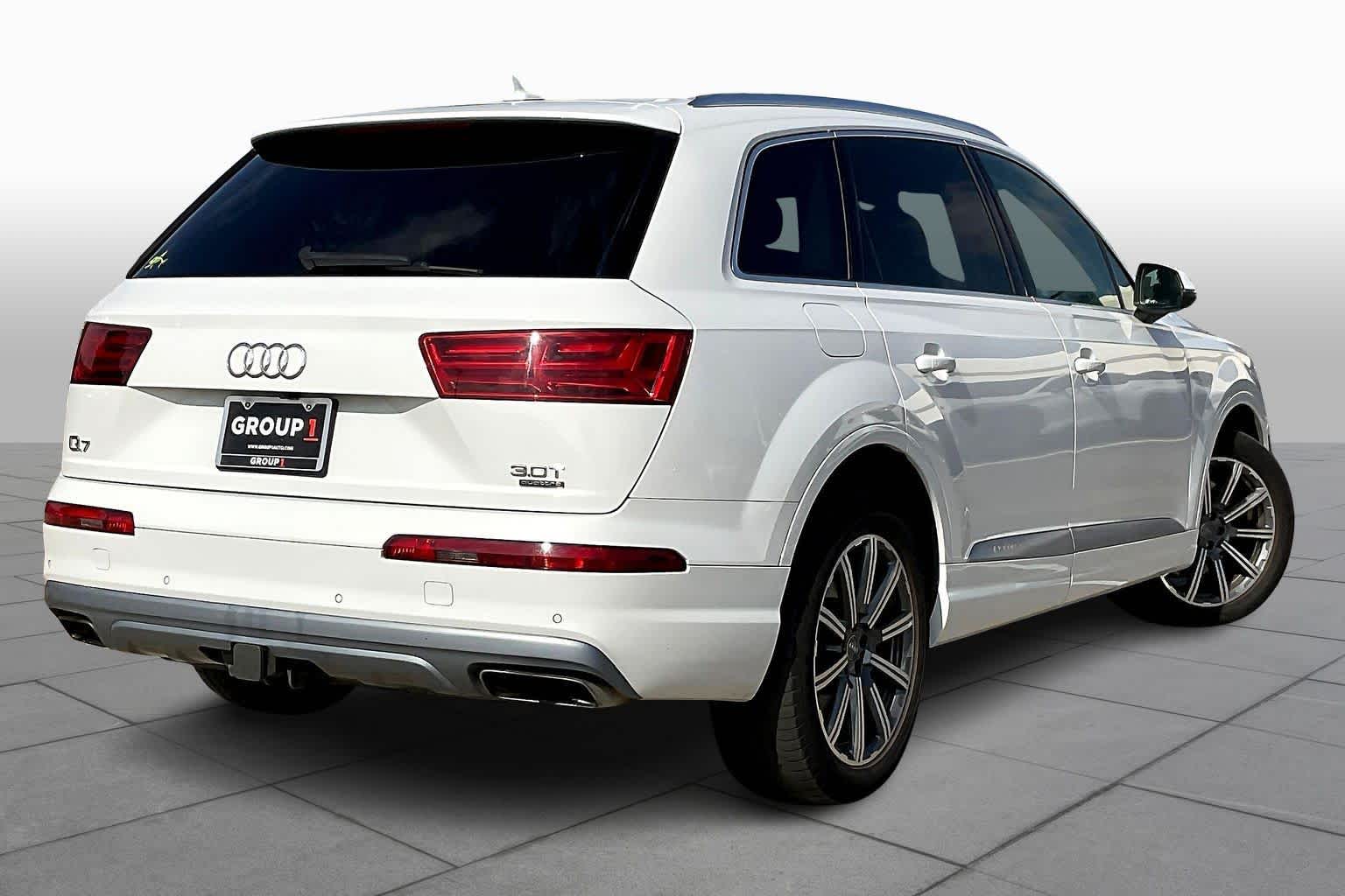 2018 Audi Q7 Premium Plus Glacier White Metallic at AutoNation Chrysler Jeep Dodge Ram Spring