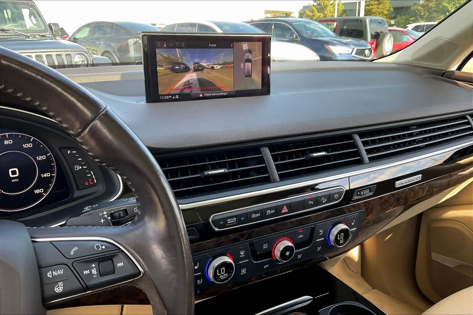 2018 Audi Q7 Premium Plus Glacier White Metallic at AutoNation Chrysler Jeep Dodge Ram Spring