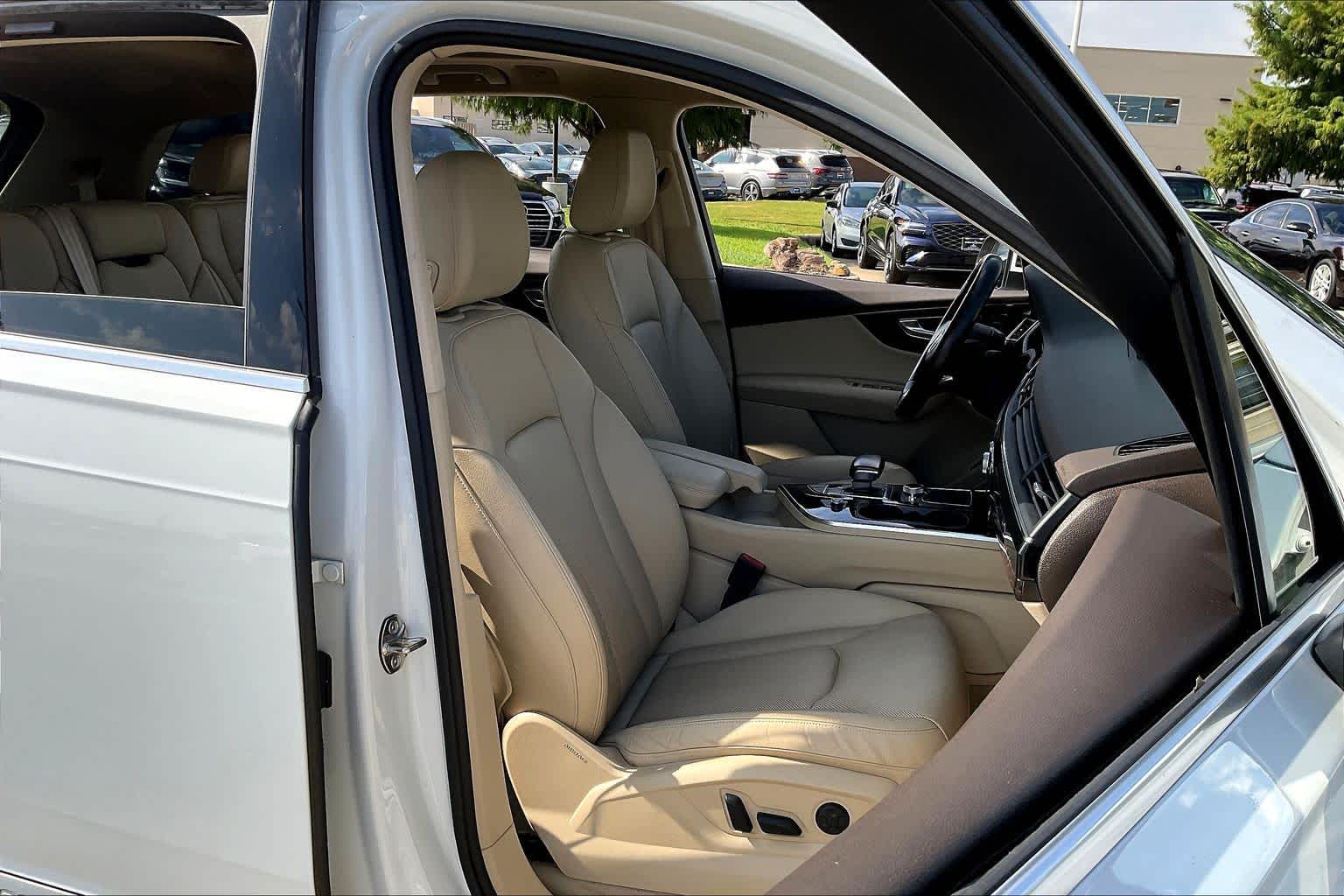 2018 Audi Q7 Premium Plus Glacier White Metallic at AutoNation Chrysler Jeep Dodge Ram Spring