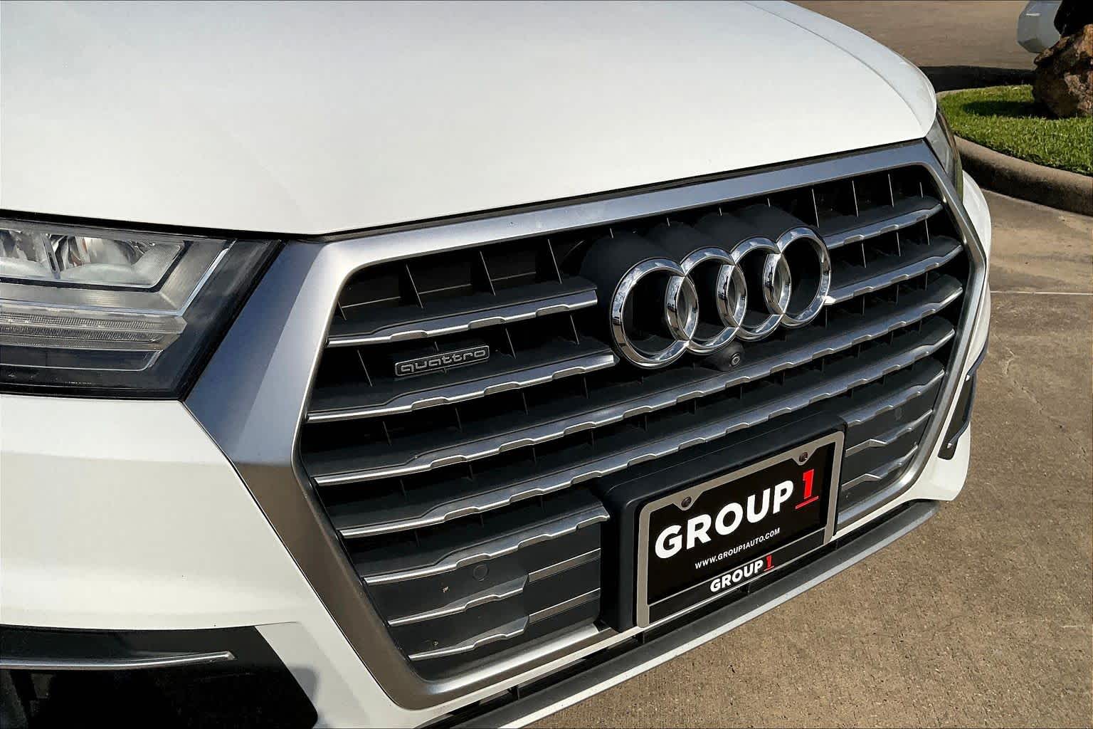 2018 Audi Q7 Premium Plus Glacier White Metallic at AutoNation Chrysler Jeep Dodge Ram Spring