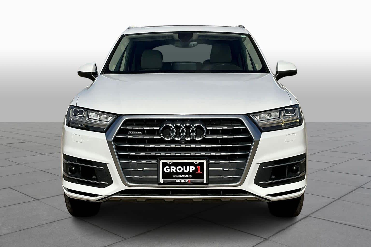 2018 Audi Q7 Premium Plus Glacier White Metallic at AutoNation Chrysler Jeep Dodge Ram Spring