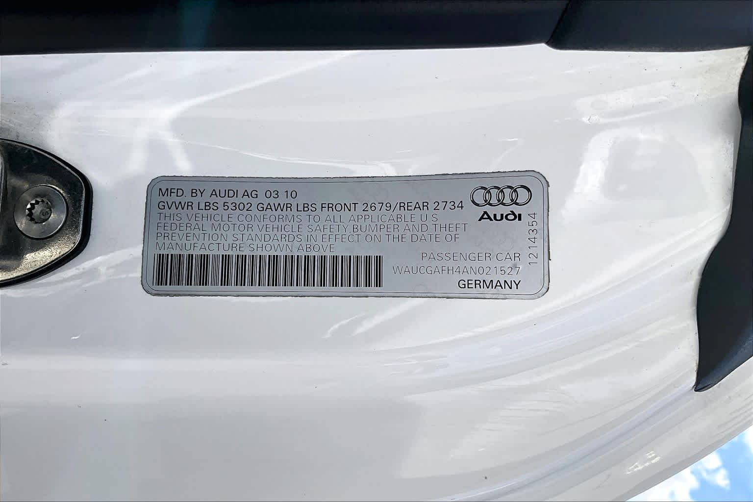 2010 Audi S5 Premium Plus Ibis White at Mac Haik Ford