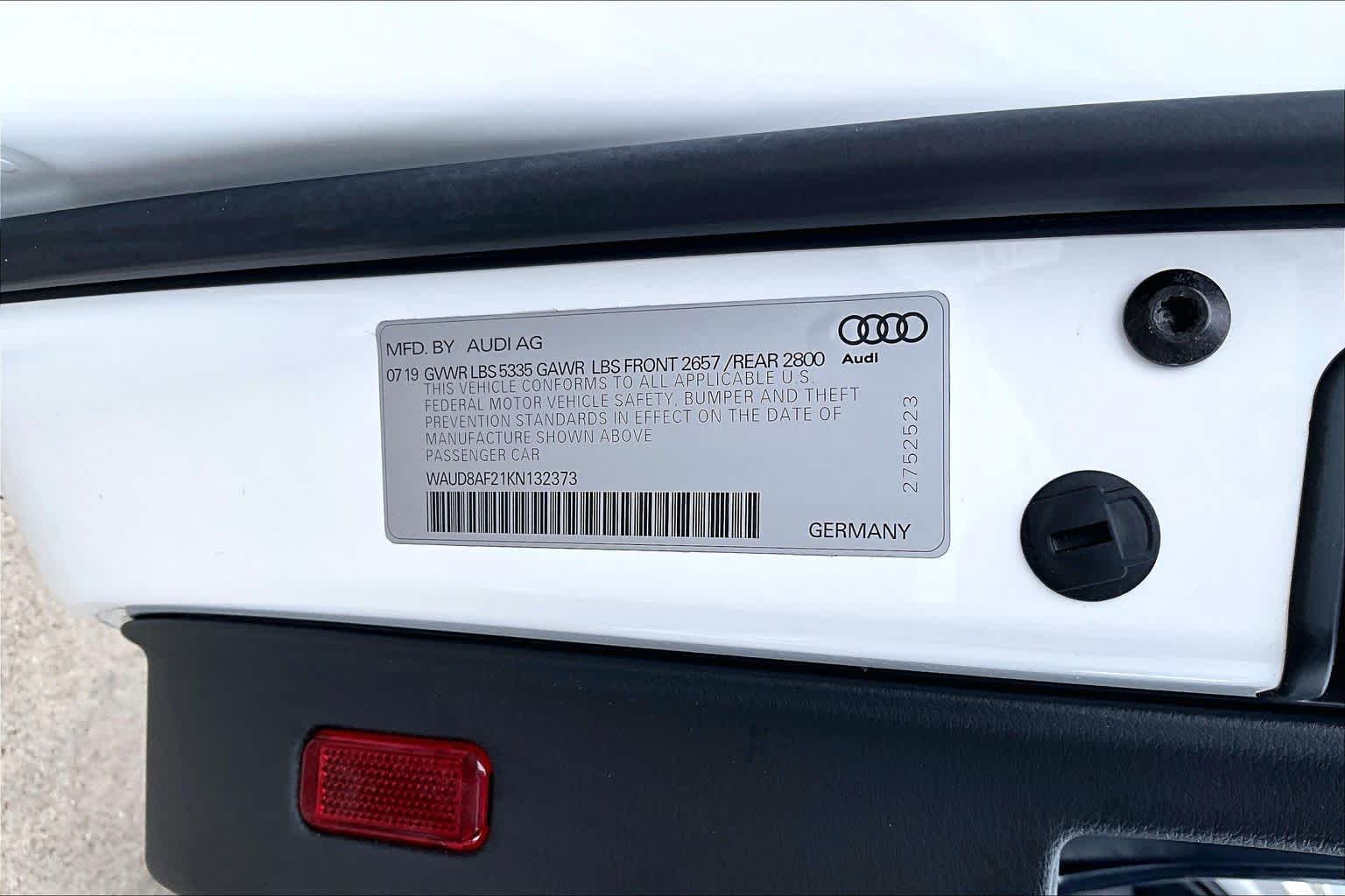 2019 Audi A6 Premium Ibis White at Tomball Ford