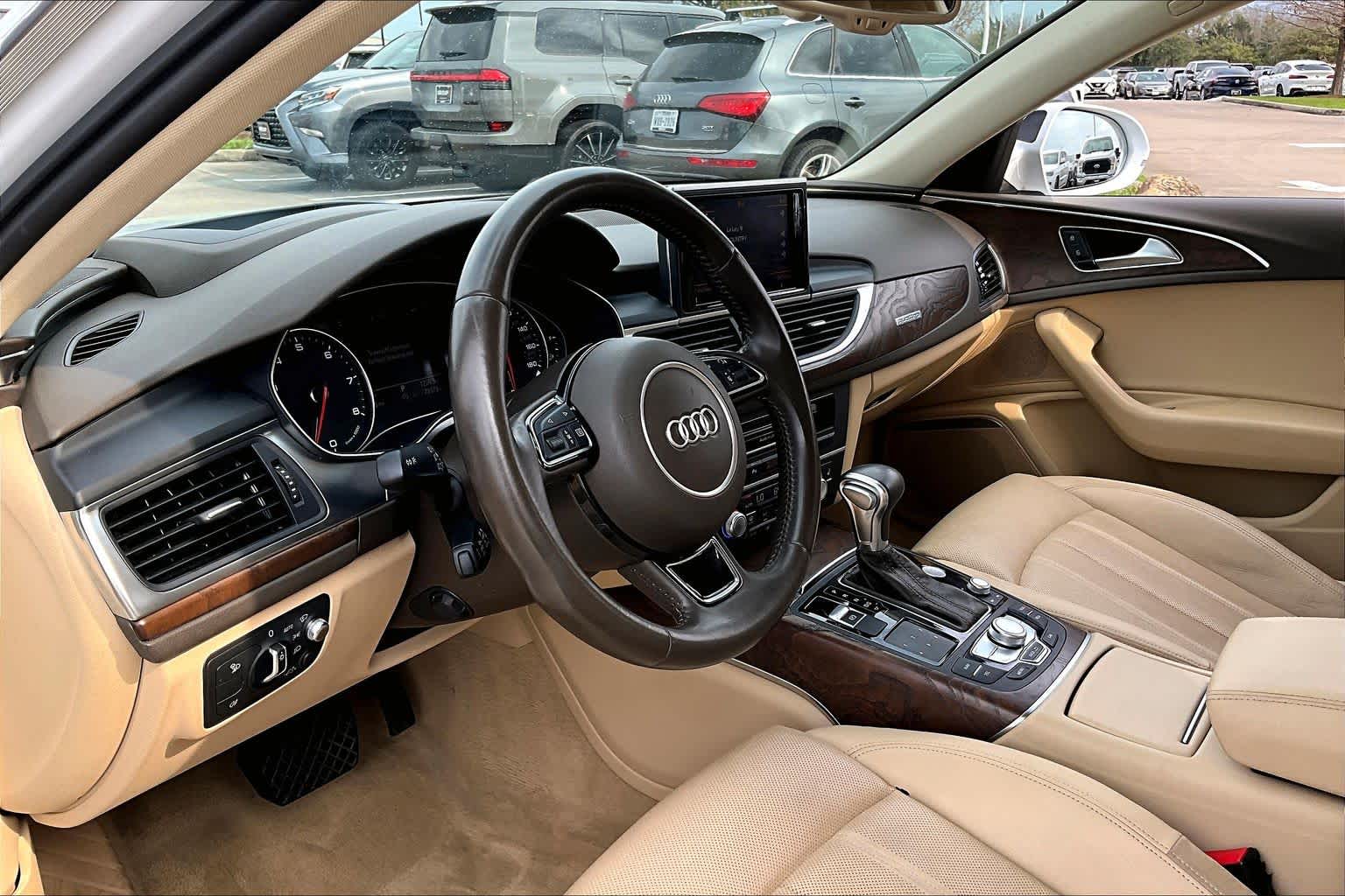 2015 Audi A6 3.0T Prestige Glacier White Metallic at AutoNation USA Katy
