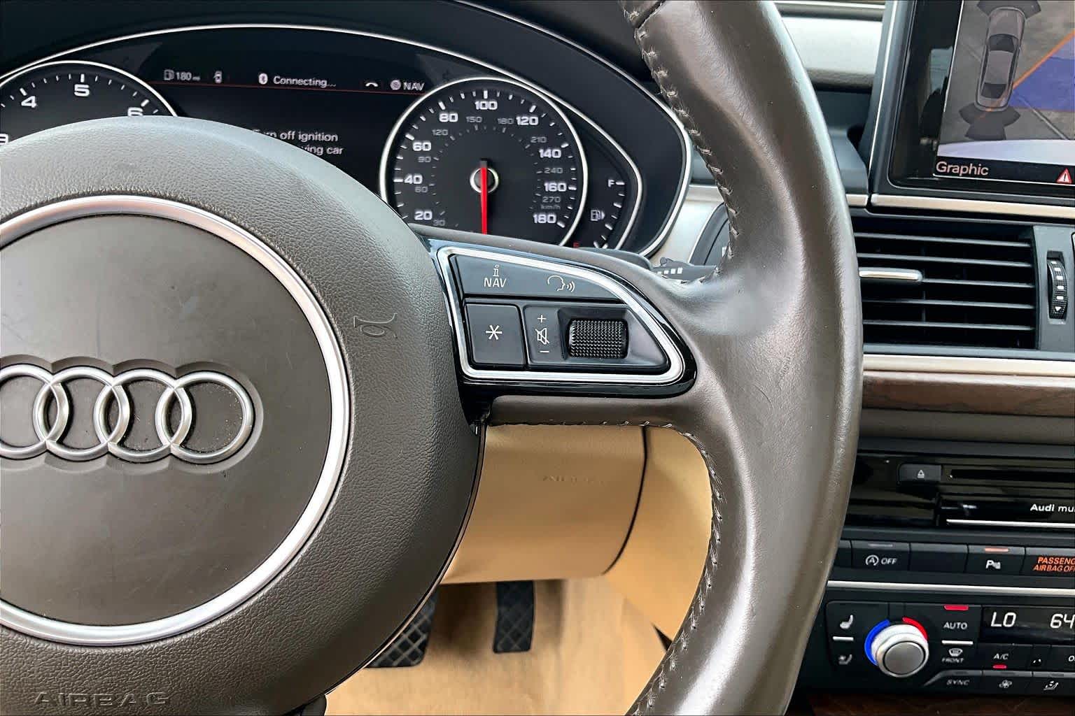 2015 Audi A6 3.0T Prestige Glacier White Metallic at AutoNation USA Katy