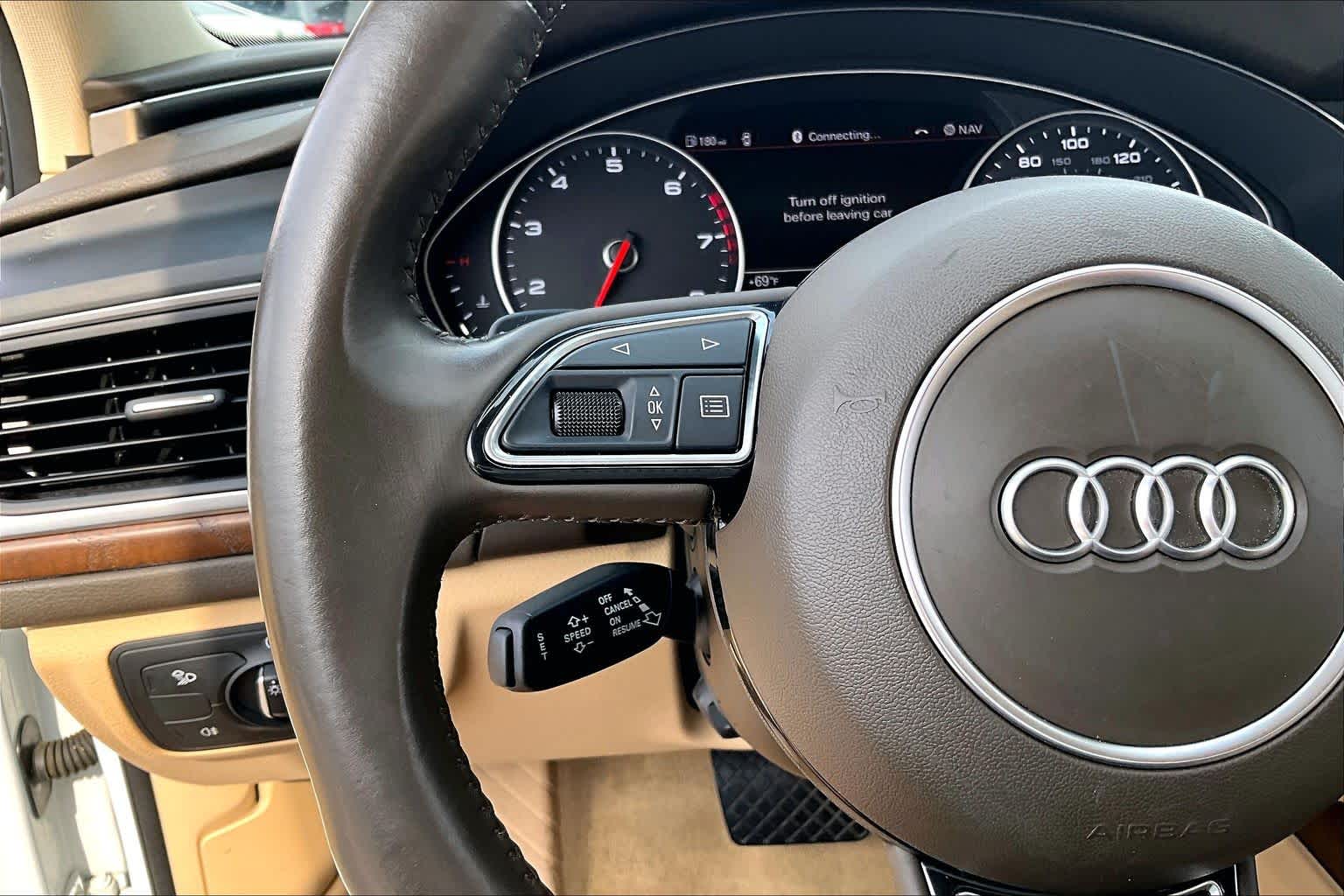 2015 Audi A6 3.0T Prestige Glacier White Metallic at AutoNation USA Katy