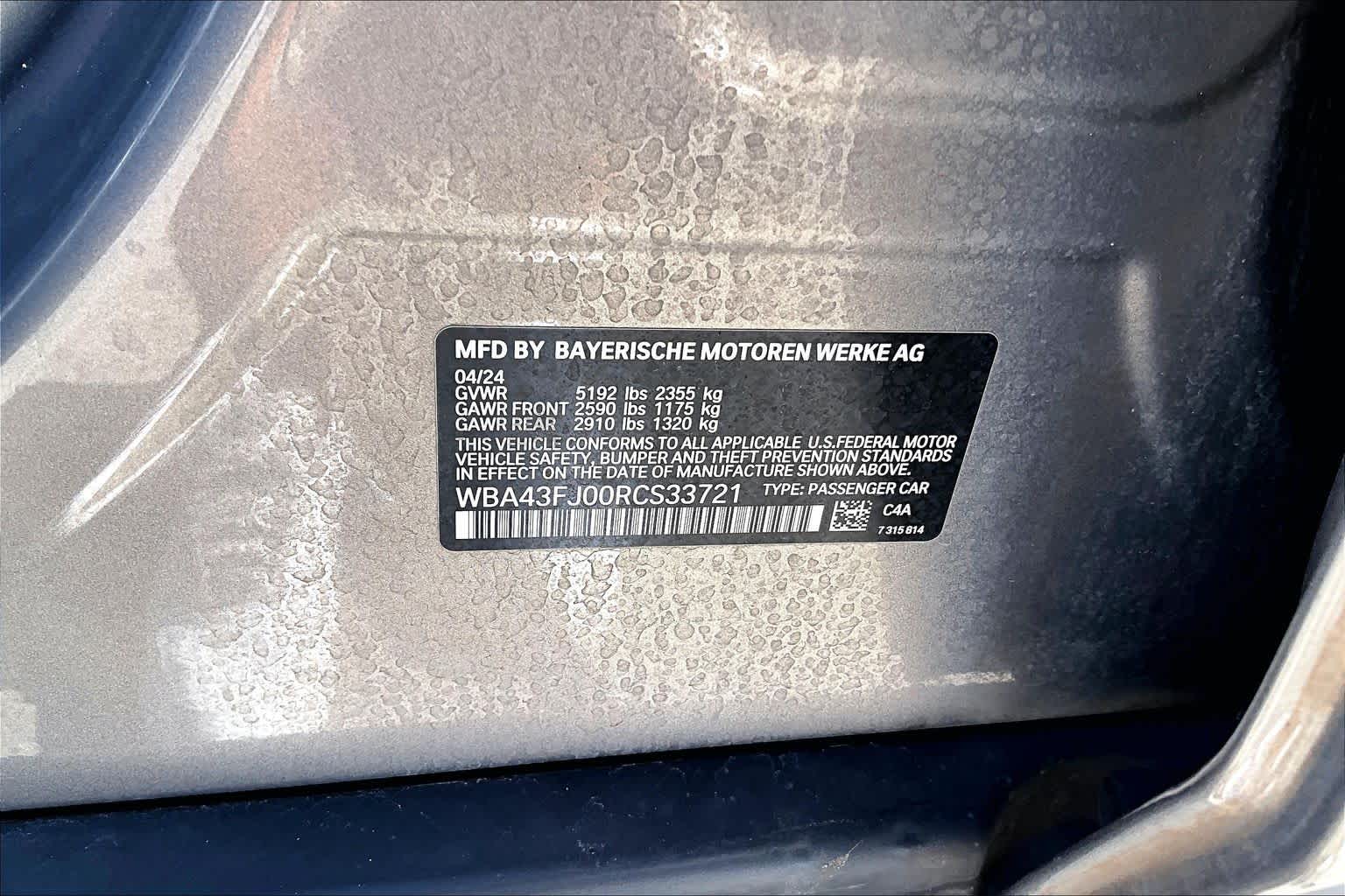 2024 BMW 530i 530i Oxide Grey Metallic at Lexus Southwest Houston